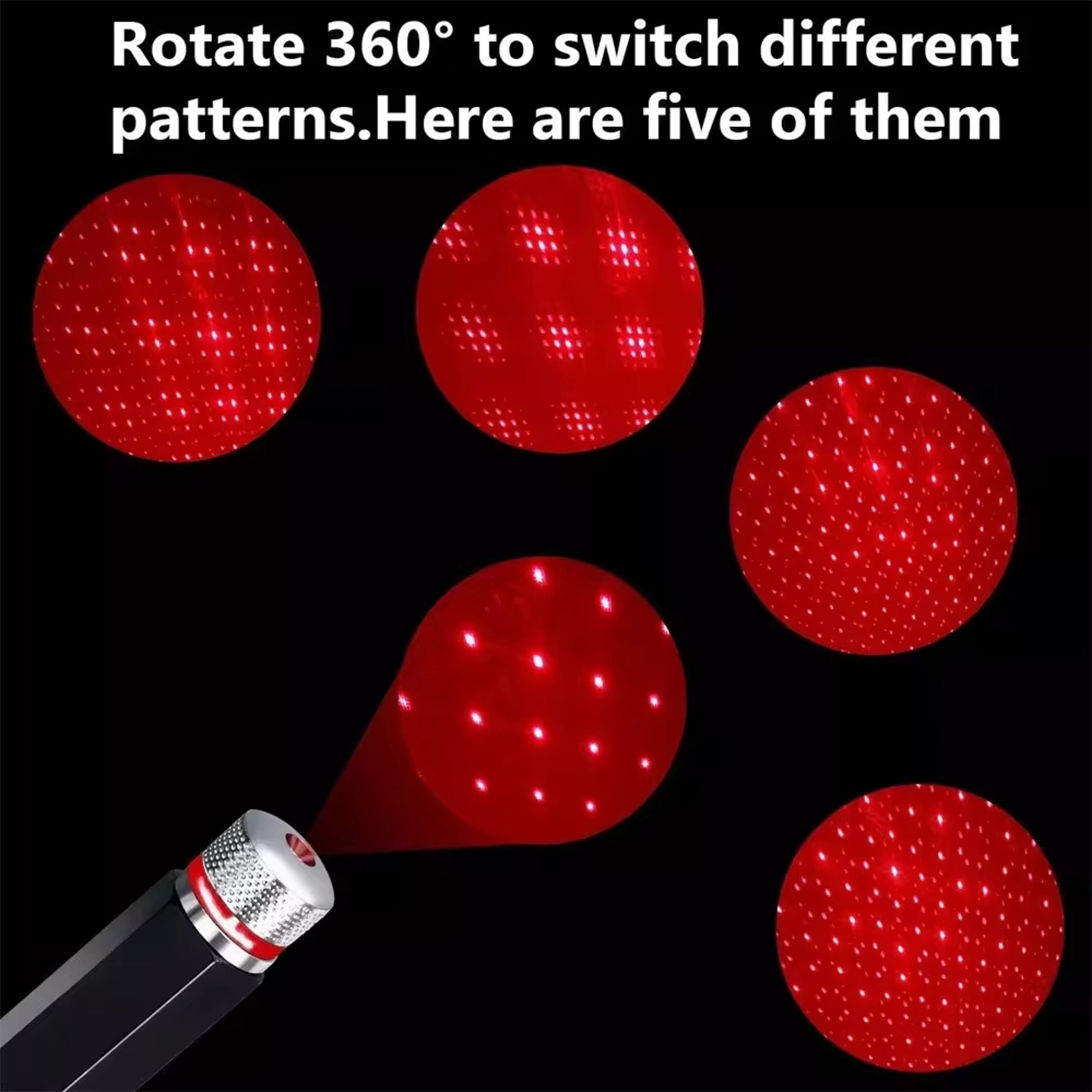 Mini LED Car Roof Star Night Projector Light Interior Ambient Starry Sky USB LED Decorative Lights  3