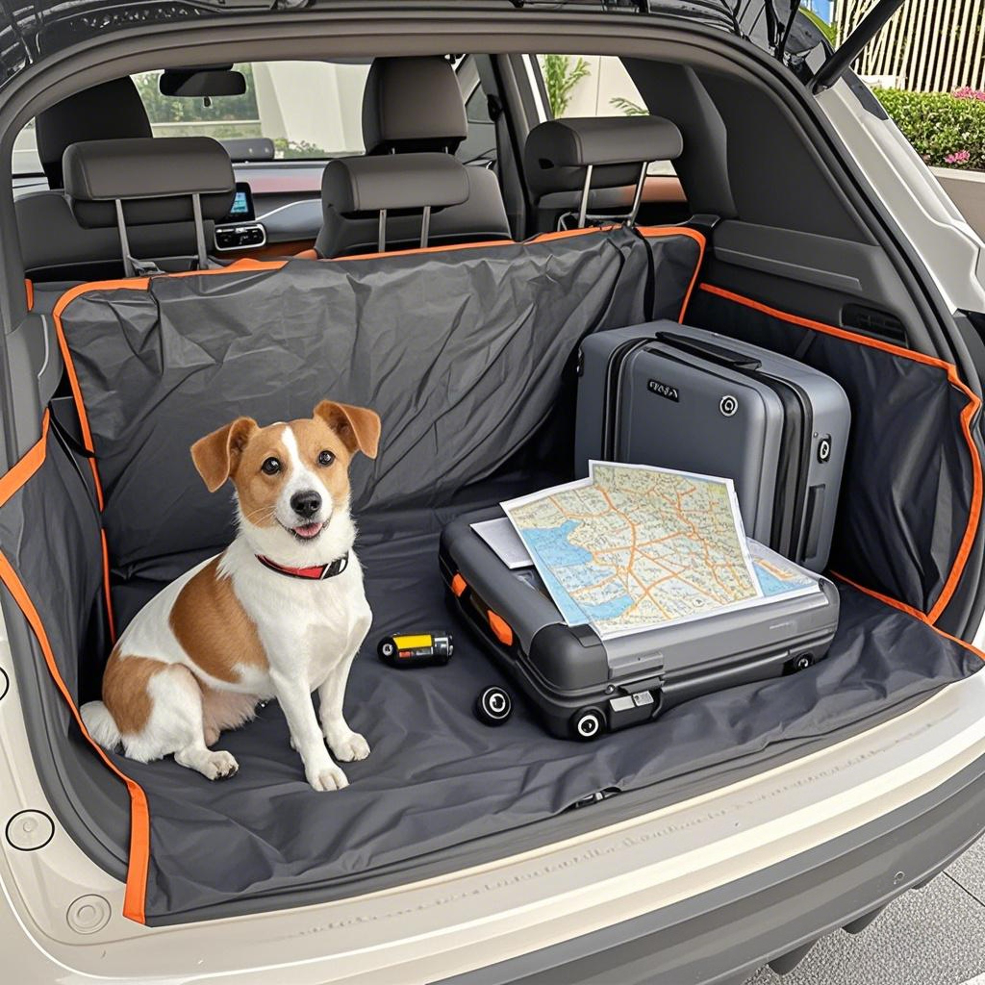 Universal Waterproof SUV Cargo Liner Trunk Seat Cover Anti Slip And Fouling Removable Washable Car  0