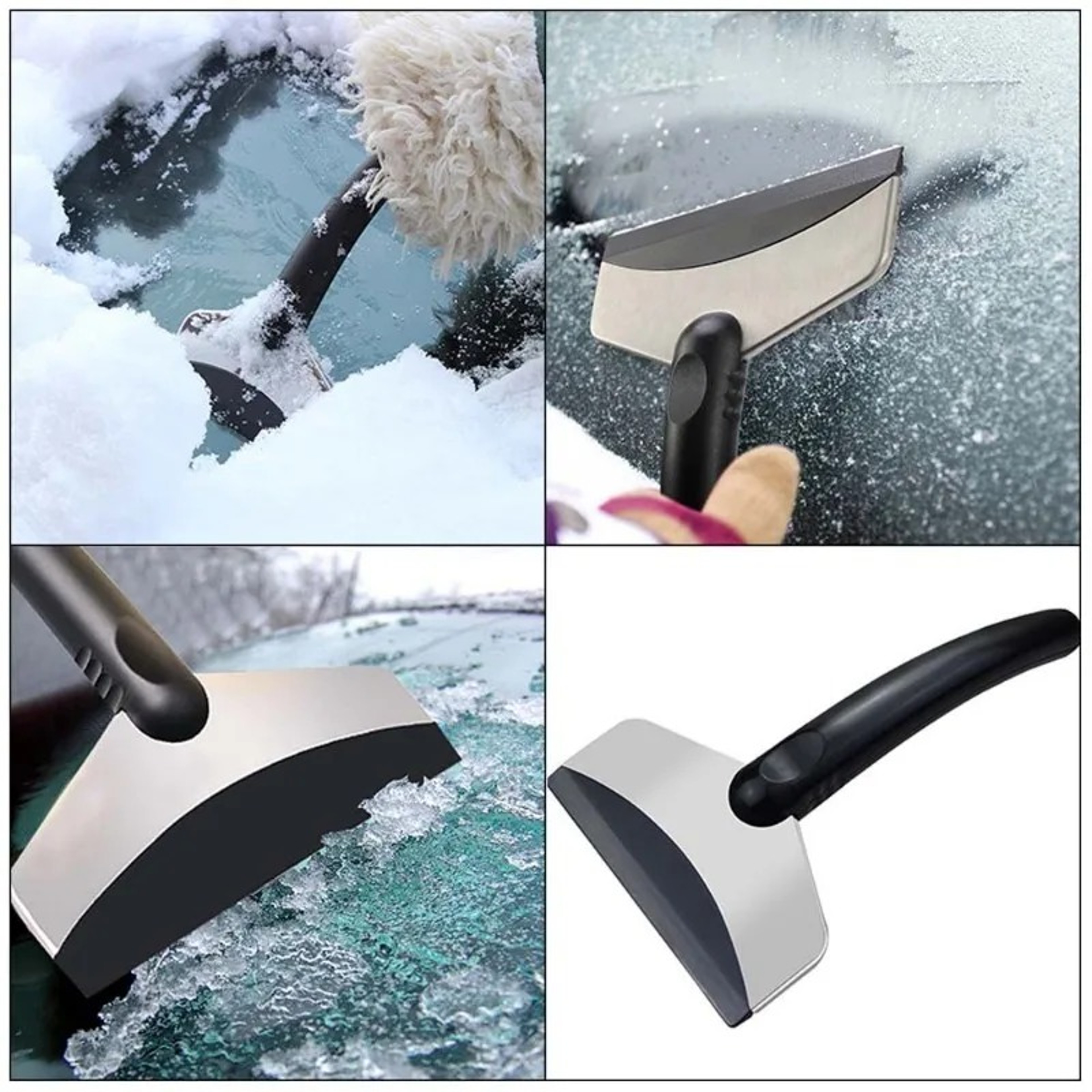 Winter Windshield Defrosting Ice Scraper Tool Multifunction Car Snow Shovel For Glass Snow Removal 0