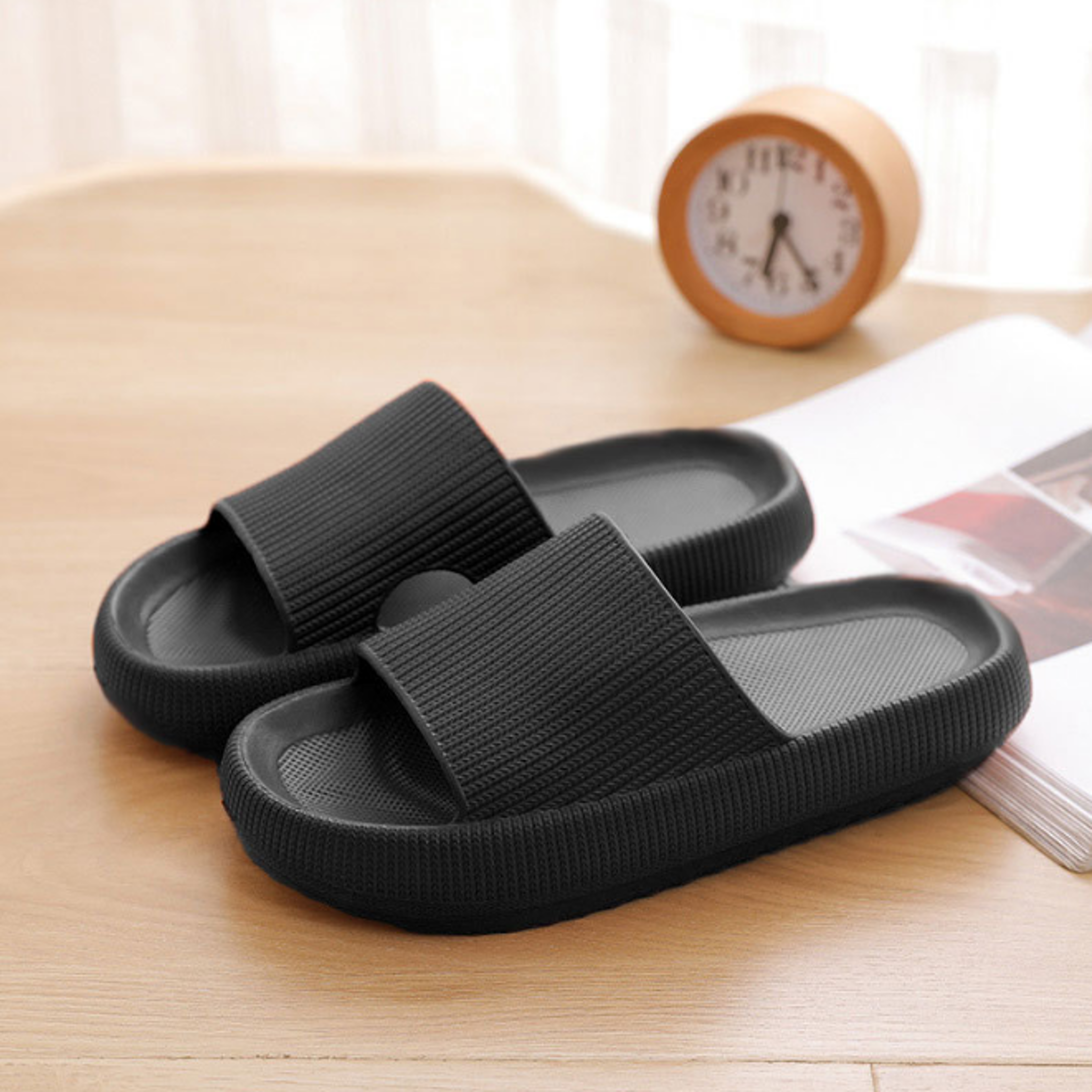 Women Summer NonSlip Beach Flip Flops Thick Platform Cloud Slippers Soft Sole Eva Pillow Slides Ind 8