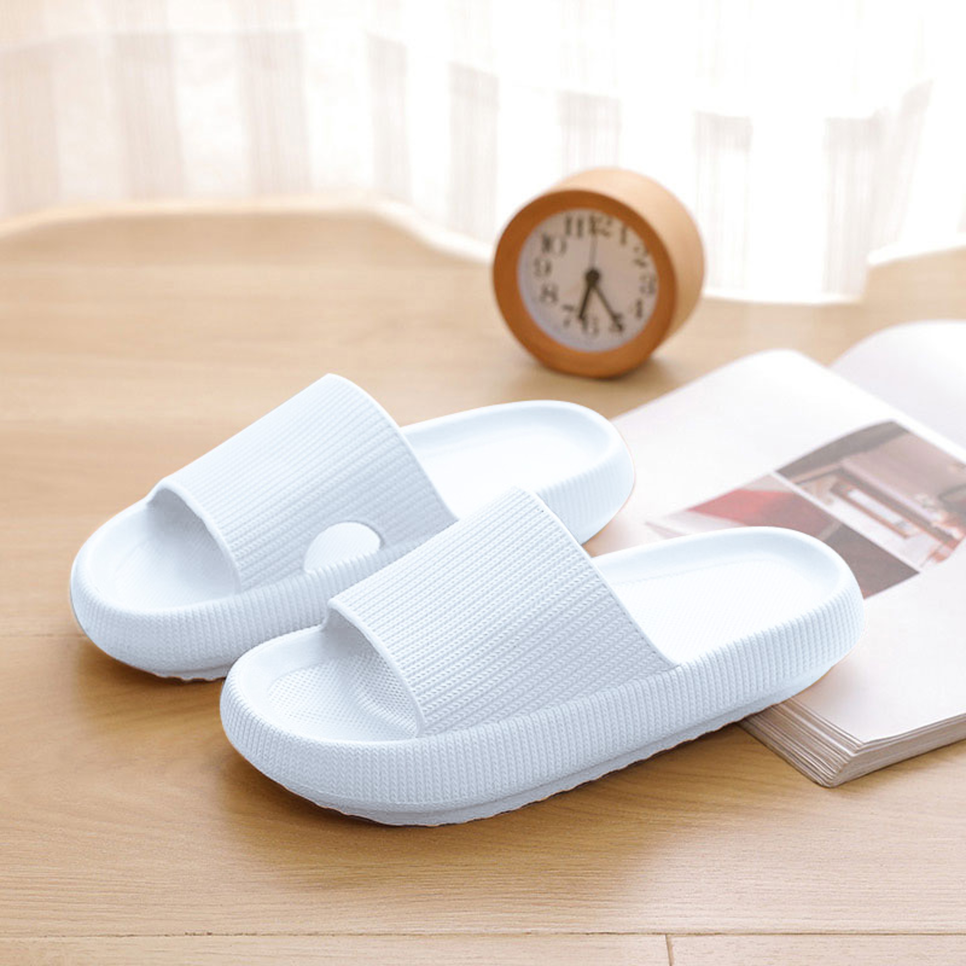 Women Summer NonSlip Beach Flip Flops Thick Platform Cloud Slippers Soft Sole Eva Pillow Slides Ind 6