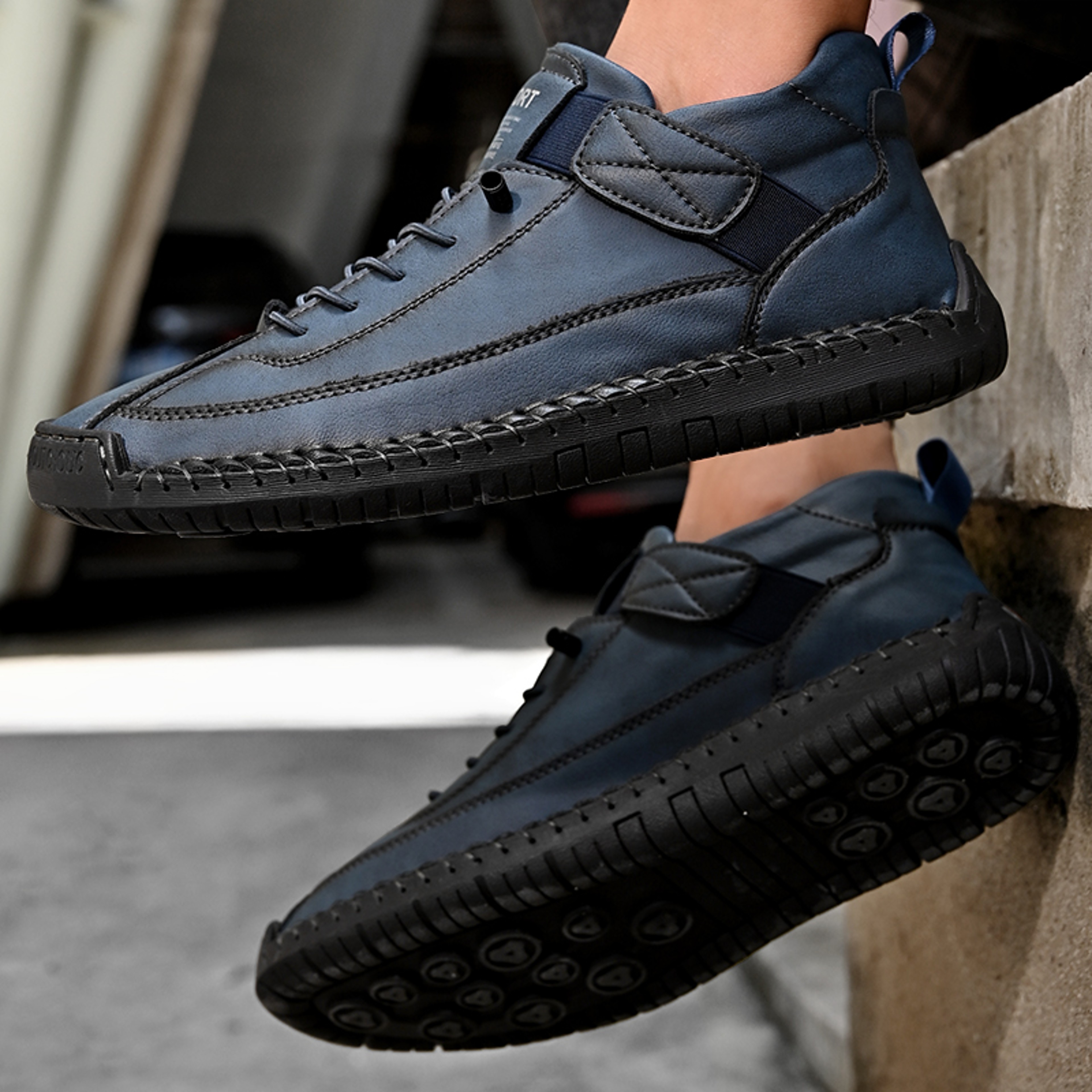 Casual Slip On Loafers Handmade Leather Men Shoes Fashion Moccasins Breathable Leather Shoes Men Fl 4