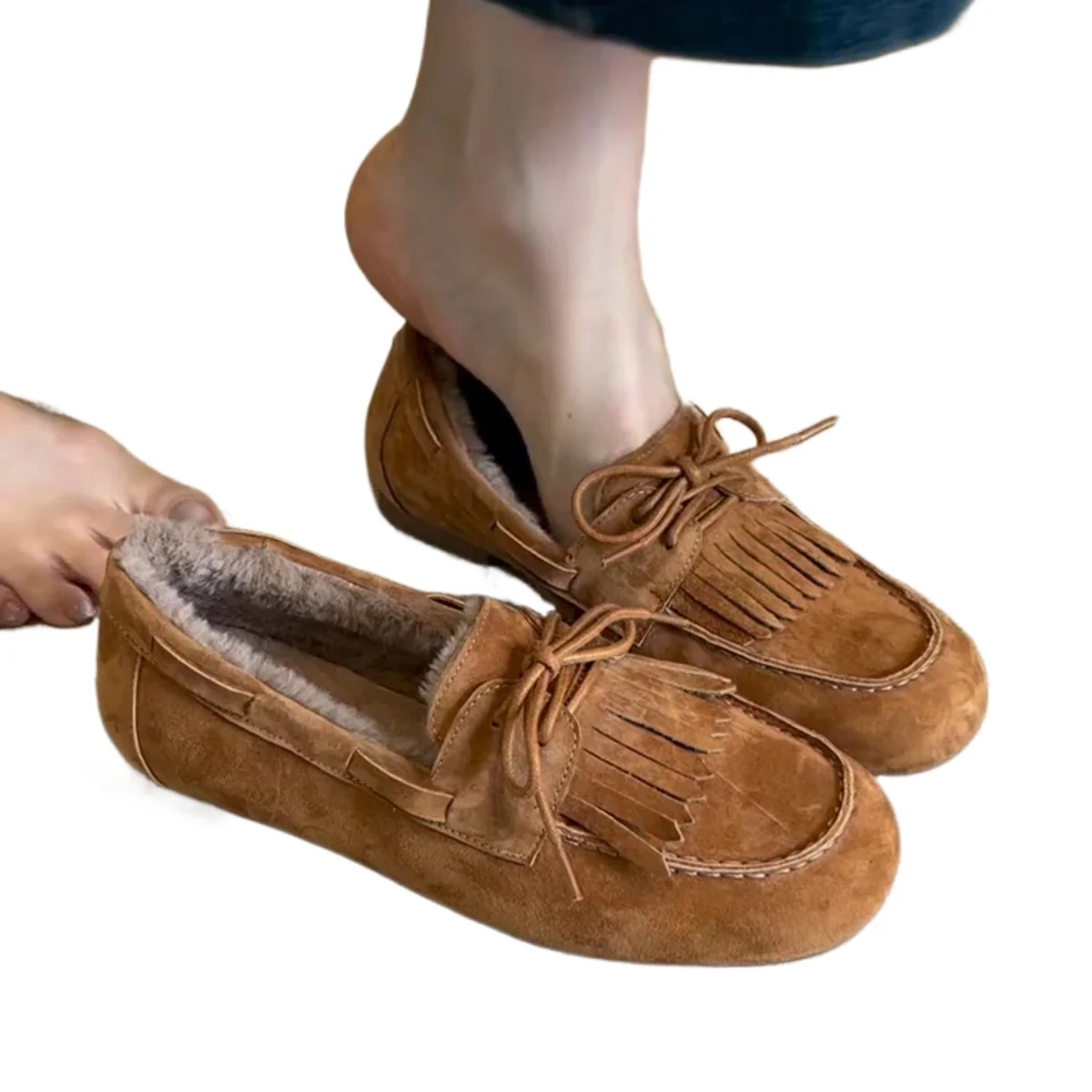 Suede Loafers Shoes Winter Fashion Designer Boots Cozy Casual Flats For Women Trendy Warm Sneakers  3