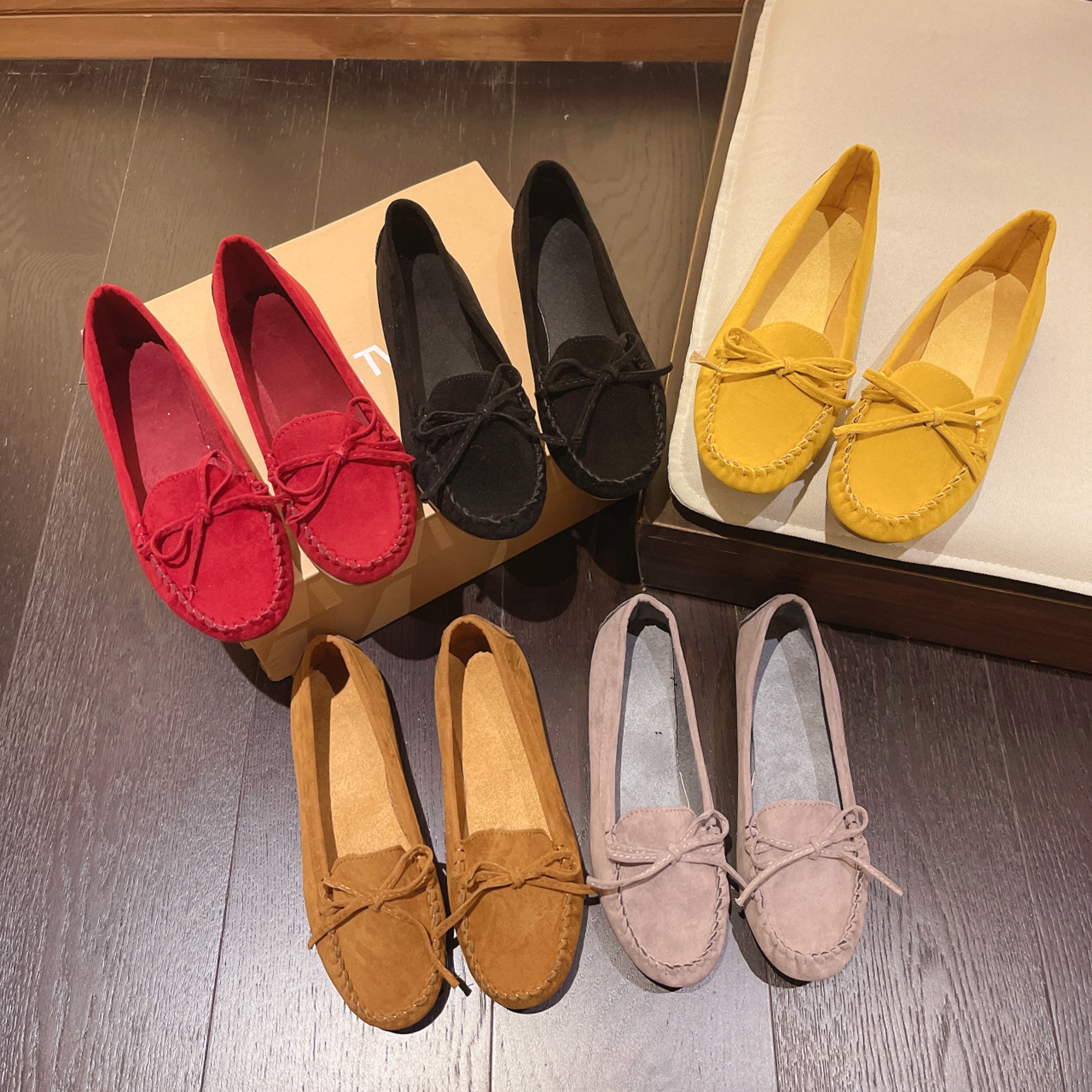 Brand Casual Flat Shoes For Women New Spring Autumn Loafers Slipon Ladies Flats Leather And Cashmer 3