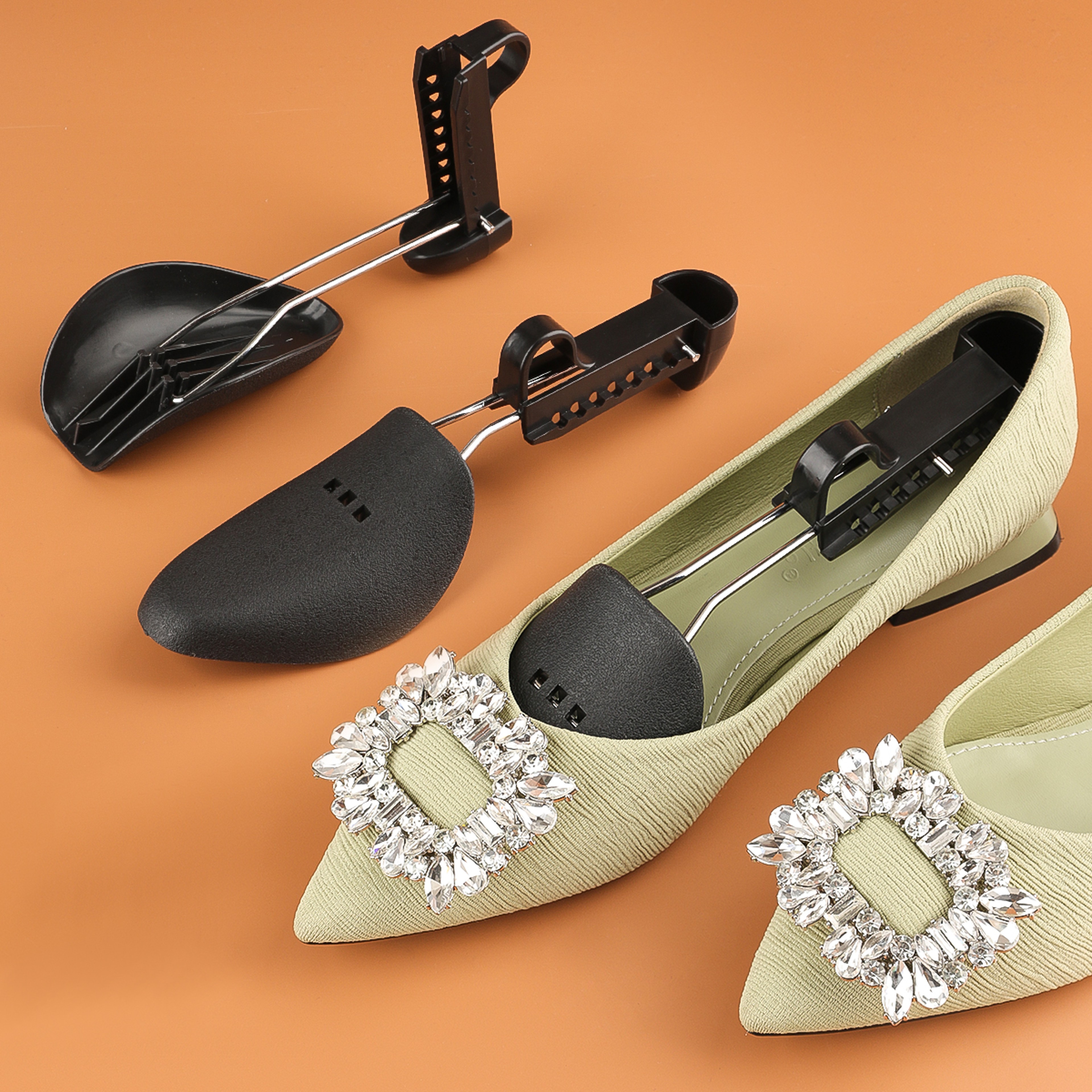 Adjustable Plastic Shoe Tree Shaper Shapes Brand New High Quality Pair For Women Men Unisex Fashion 0