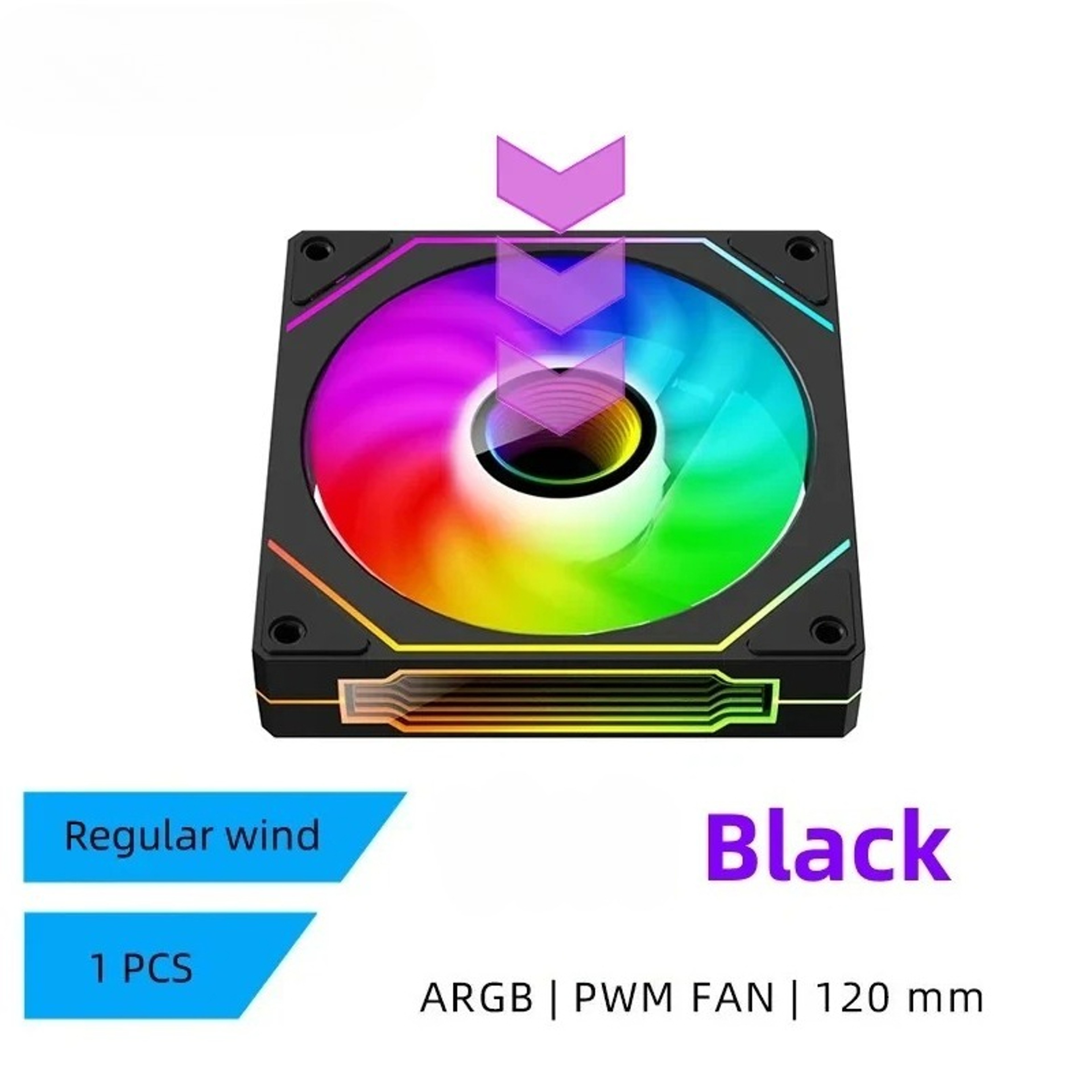 Computer Chassis Fan Quiet Cooling Fan Large Air Volume Superior Performance For Efficient PC Cooli 5