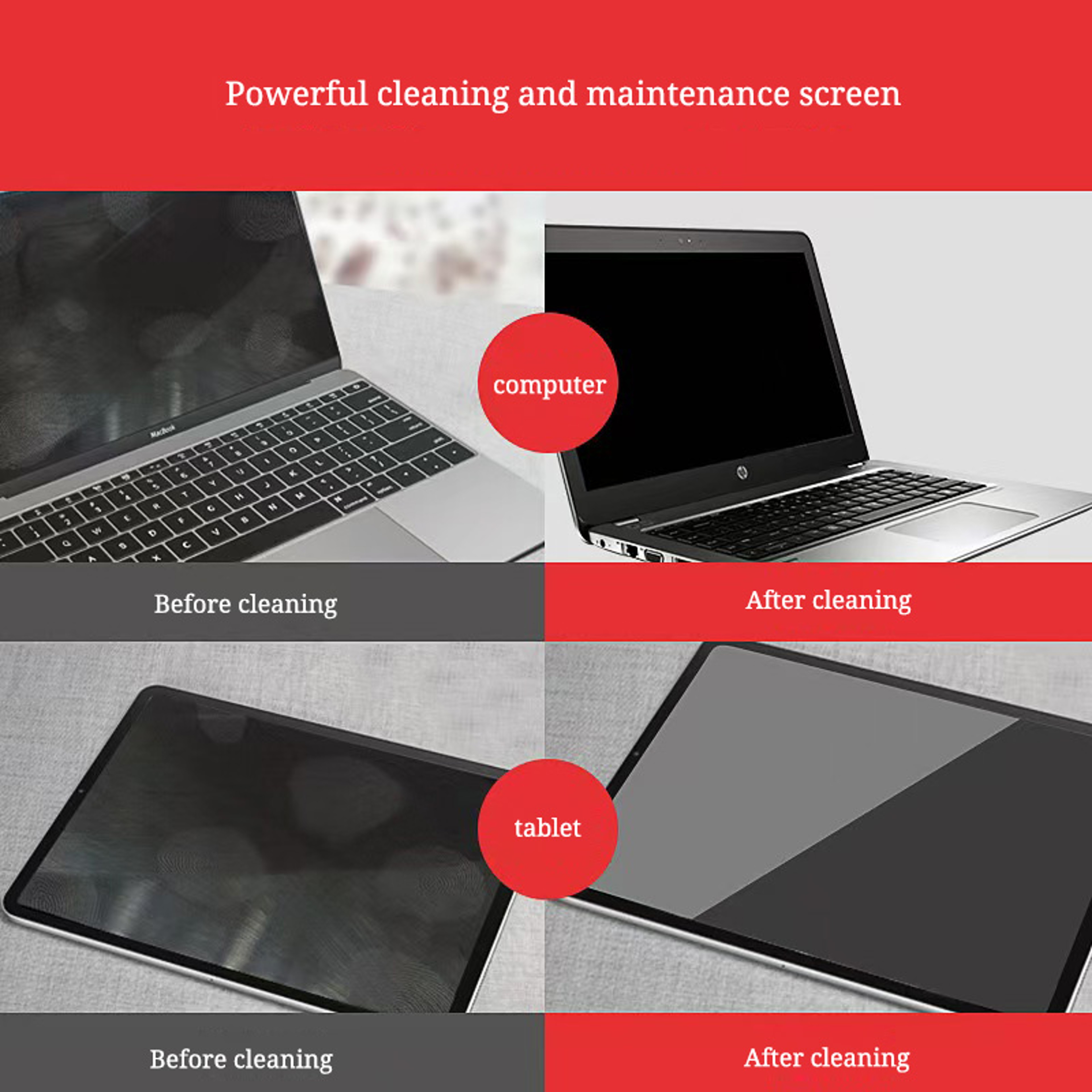 Universal LCD Screen Cleaning Kit Cleaning Kit For Computer Peripherals Perfect For LCD  Screen Car 3
