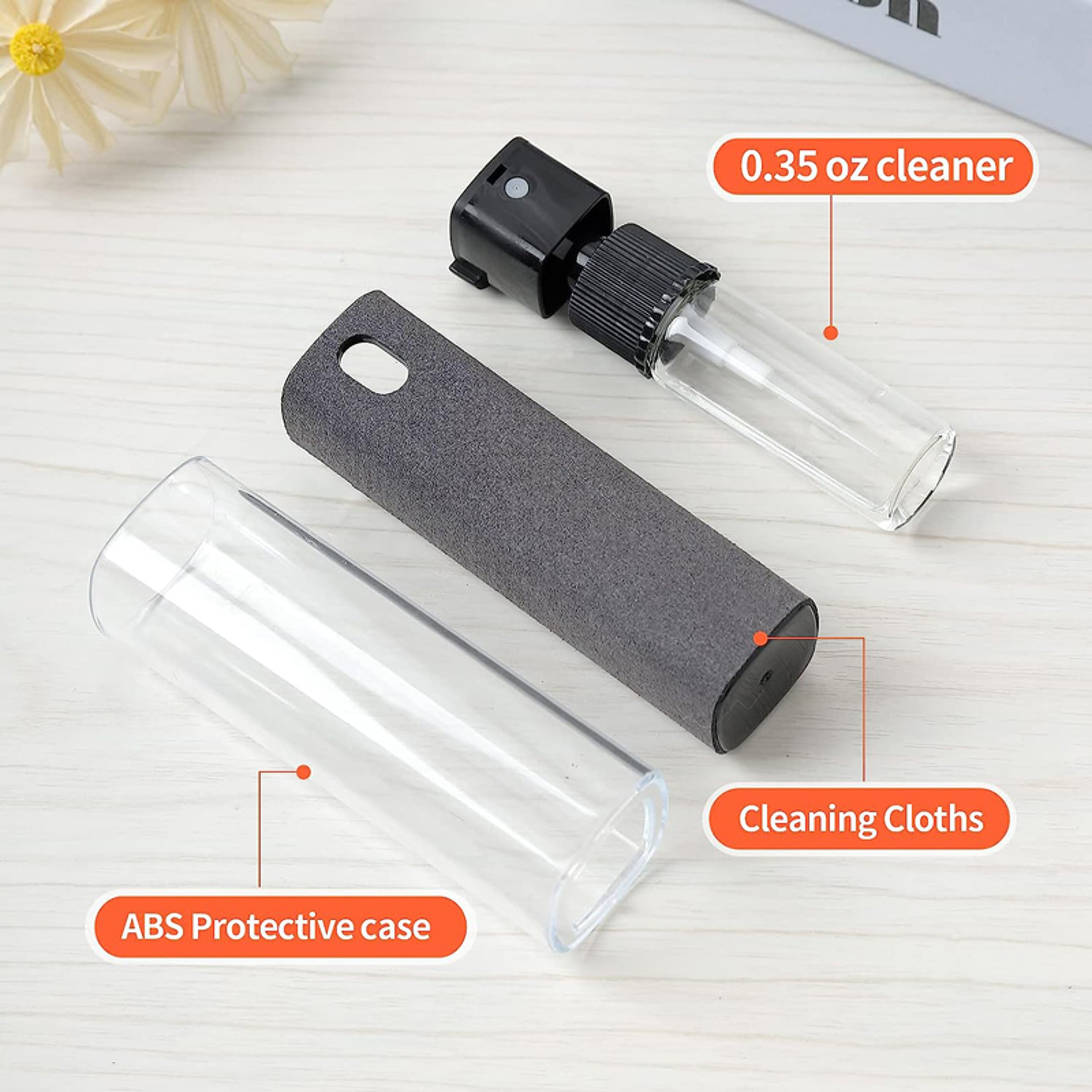Mobile Phone Screen Cleaner Spray Microfiber Cloth For Tablets Computer StreakFree Cleaning Wipes M 4