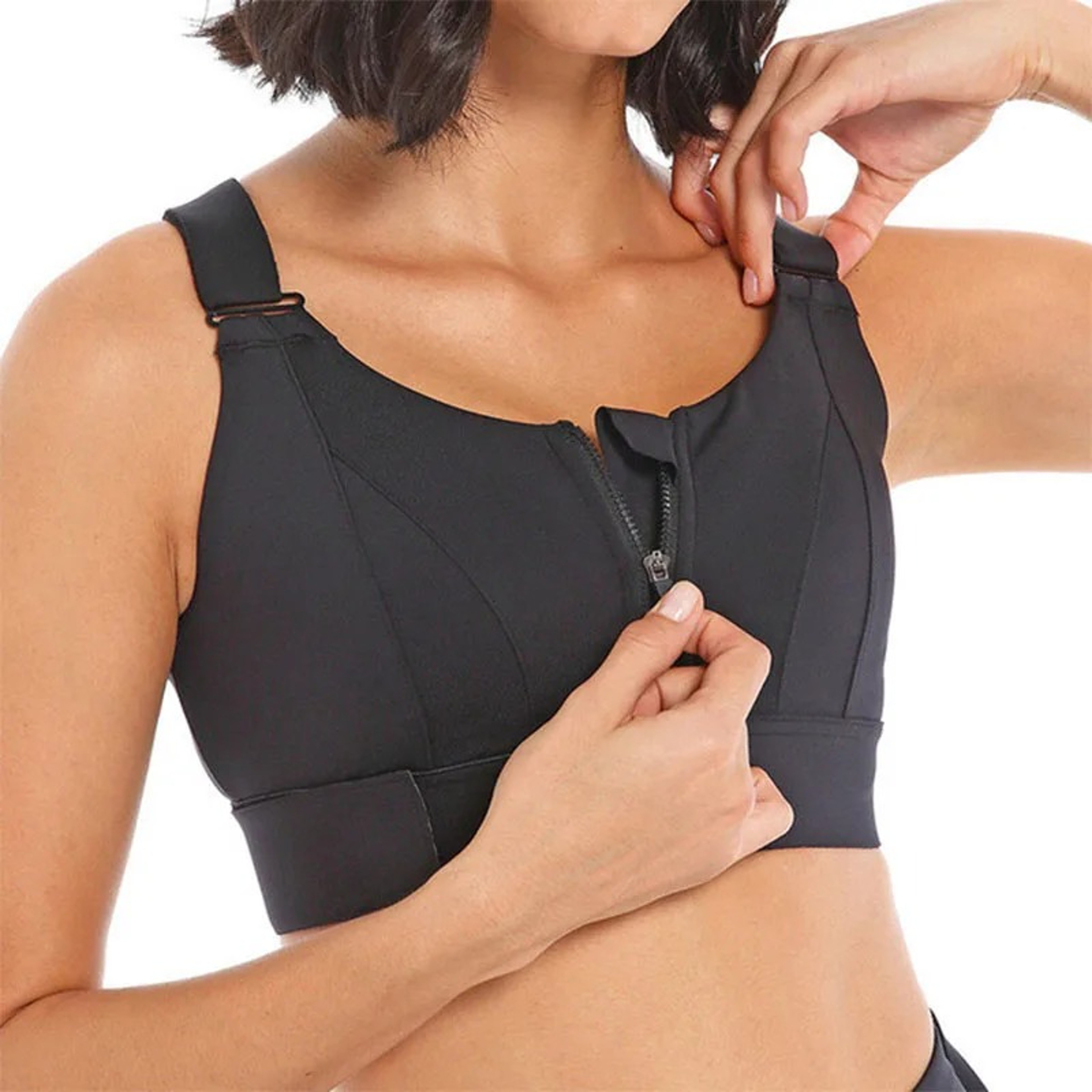 Athletic Brassiere Women Sports Bras Tights Plus Size Adjustable Strap Shockproof Crop Top Yoga Ves 5