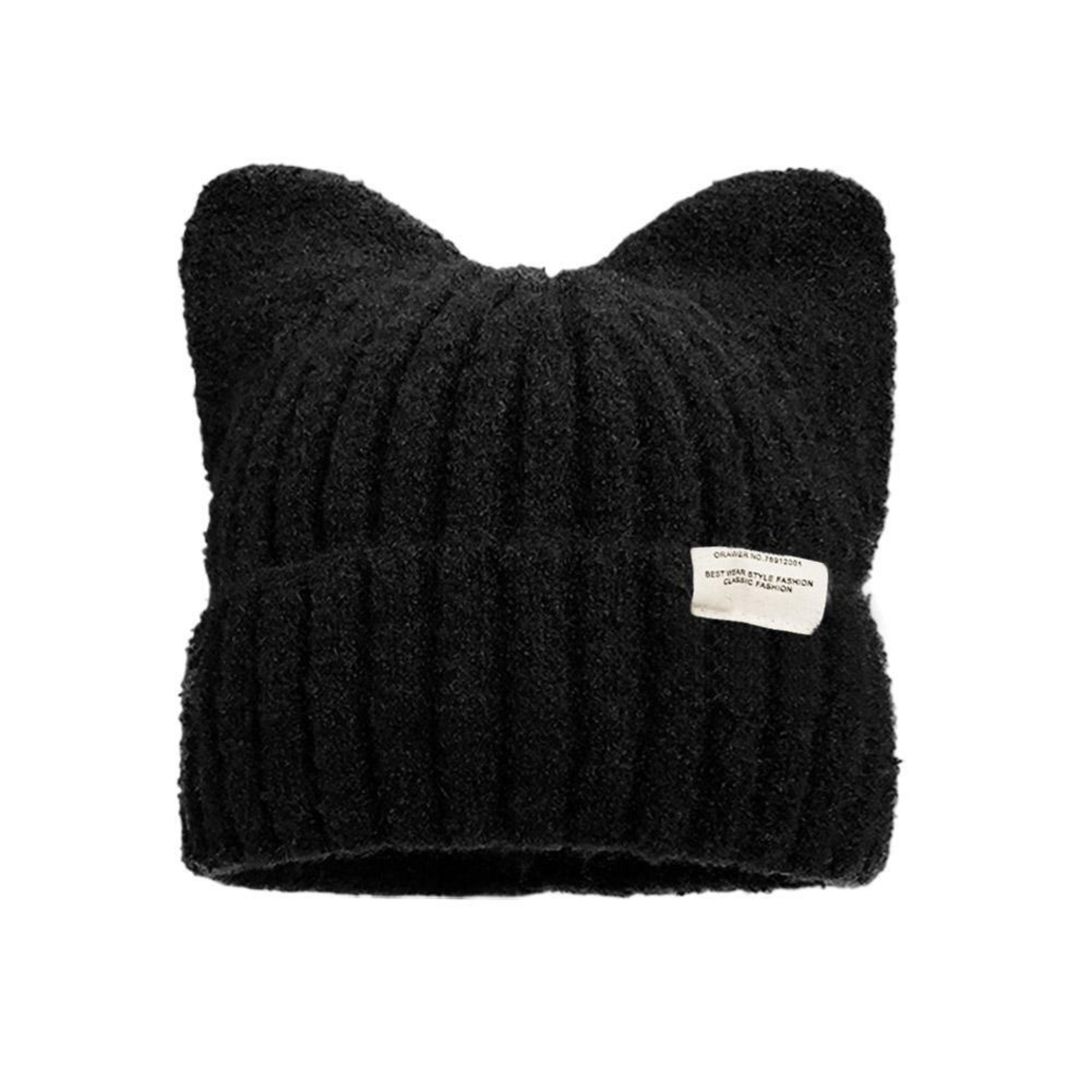 Cute Cat Ears Beanie For Women Winter Warmth And Style Soft Knitted Ear Protection 7