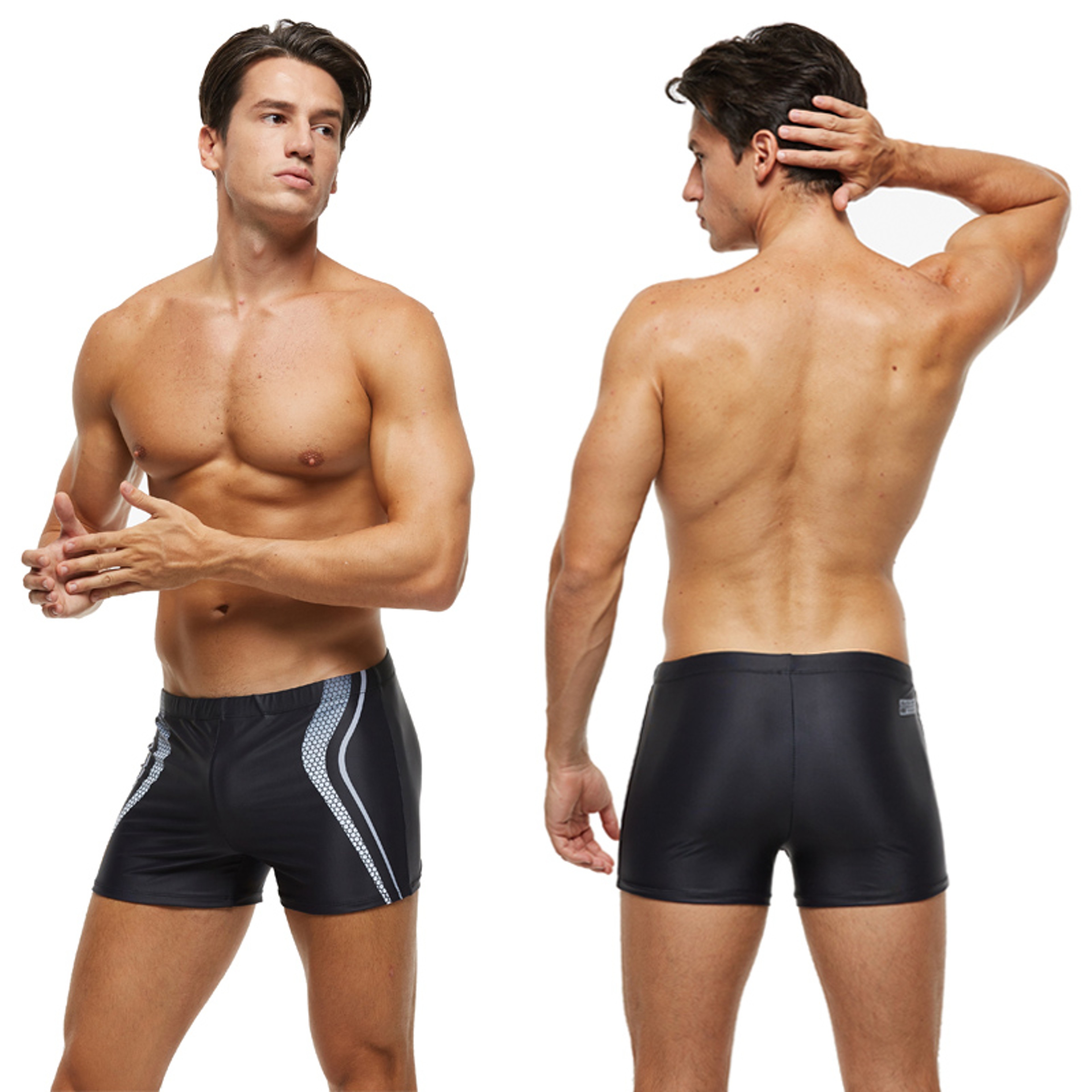 Mens Swim Trunks With Padded Comfort  QuickDry Beach Shorts For Surfing  Swimming 2
