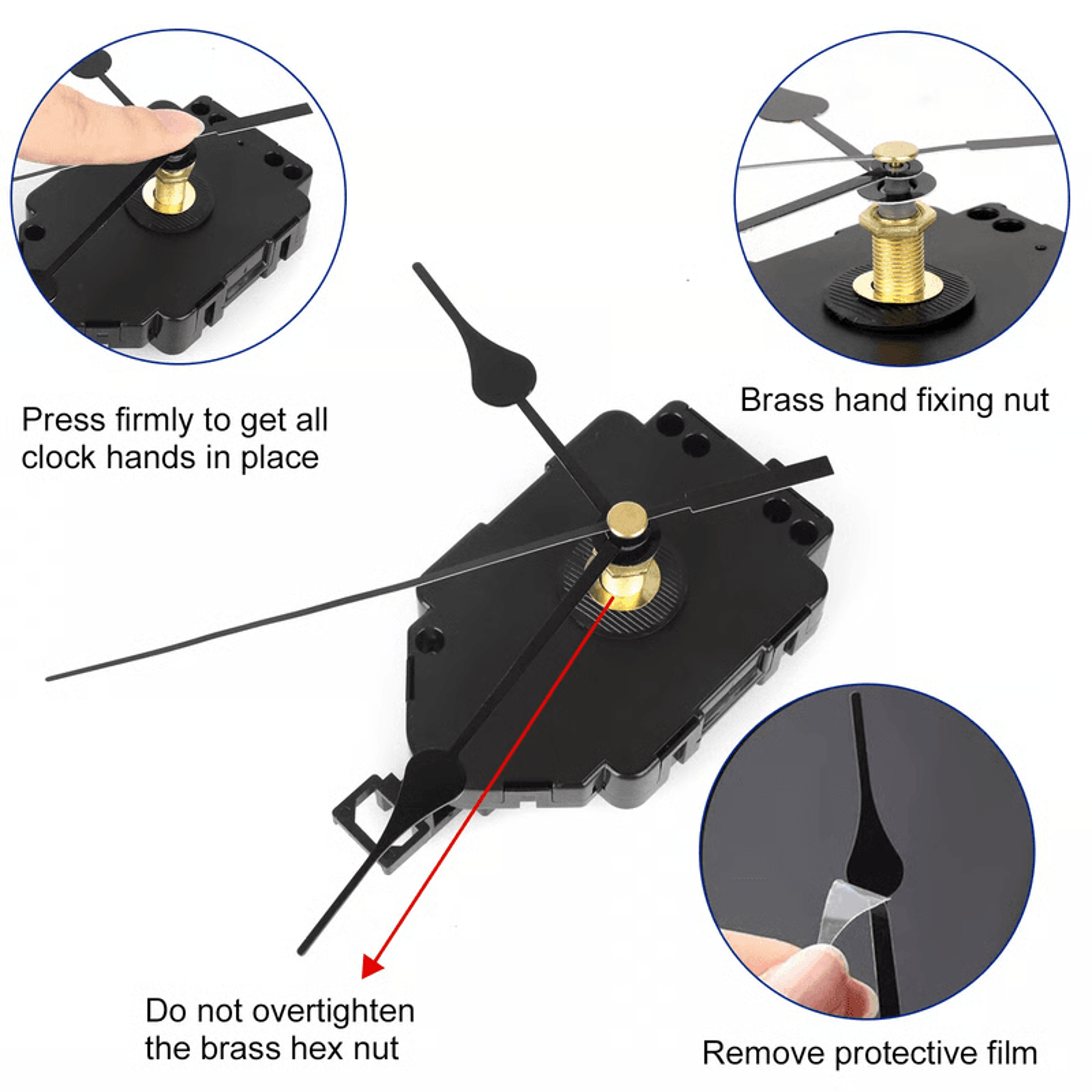 Silent Quartz Clock Movement With Chime  Repair  DIY Replacement Kit 2