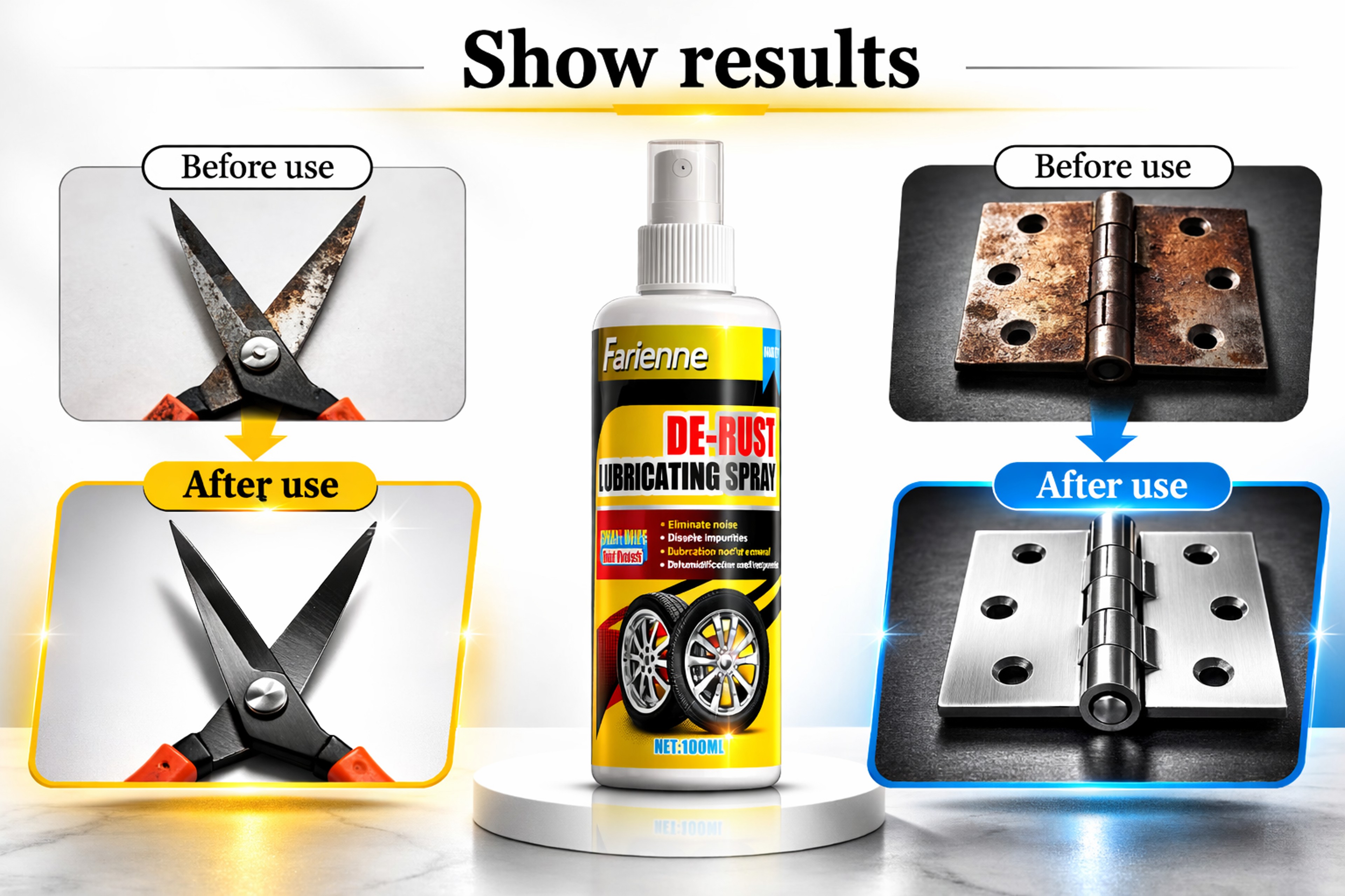 Rust Remover Spray for Metal Tools, Car Parts and Household Hardware Care – view 9