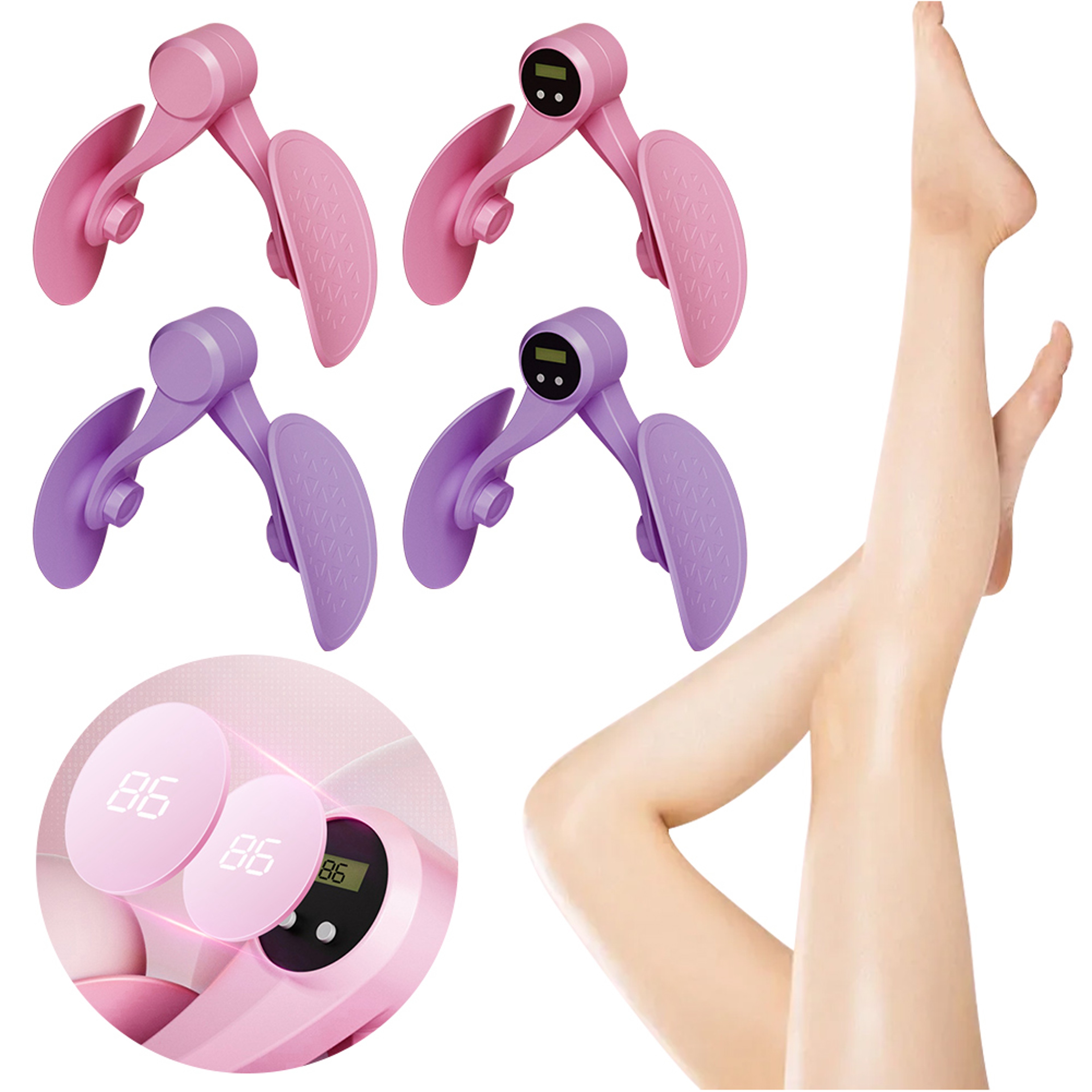 Pelvic Floor Trainer with Counter for Inner Thigh Toning and Home Fitness – view 2