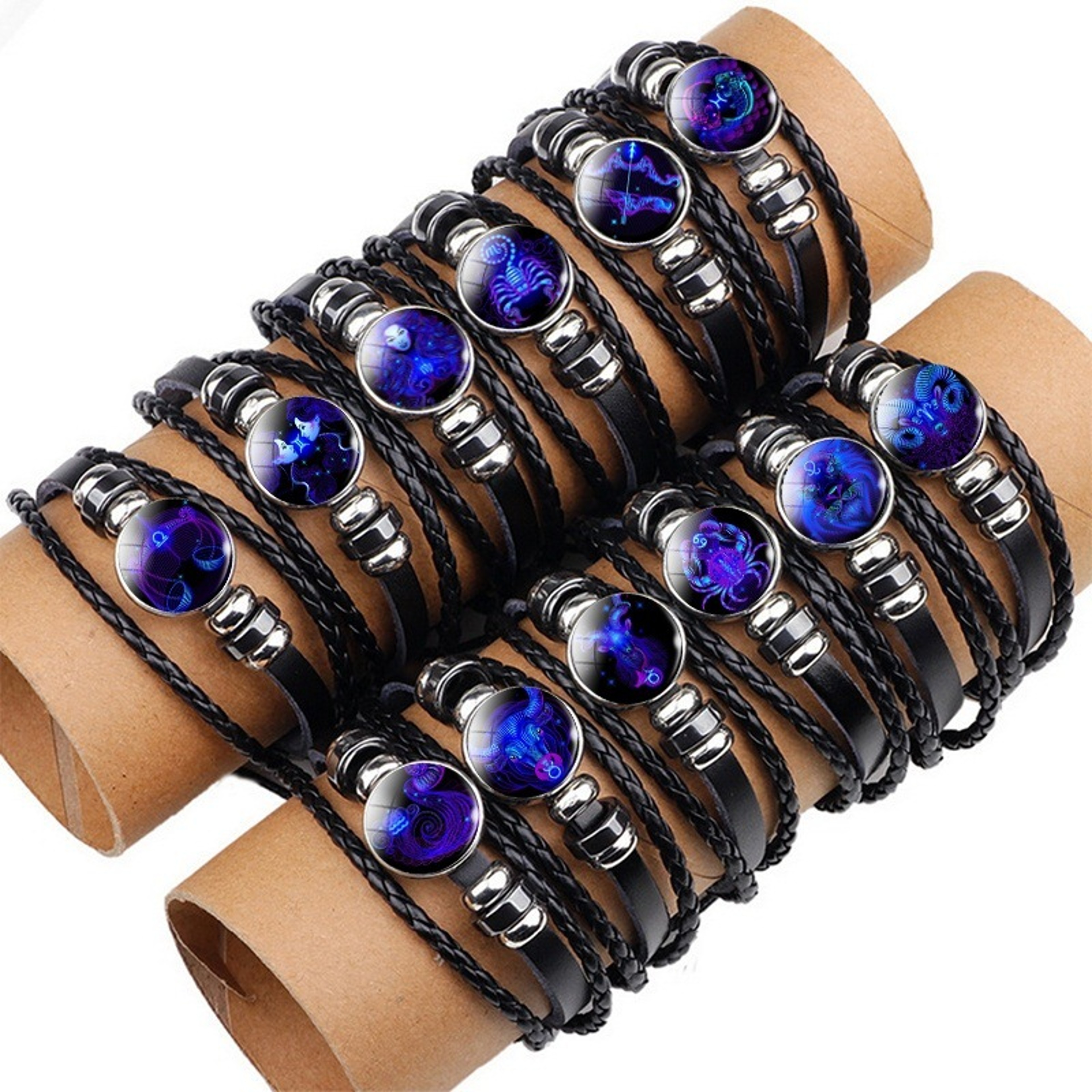 Zodiac Sign Glow Leather Bracelet For Astrology Style And Meaningful Gifting 4