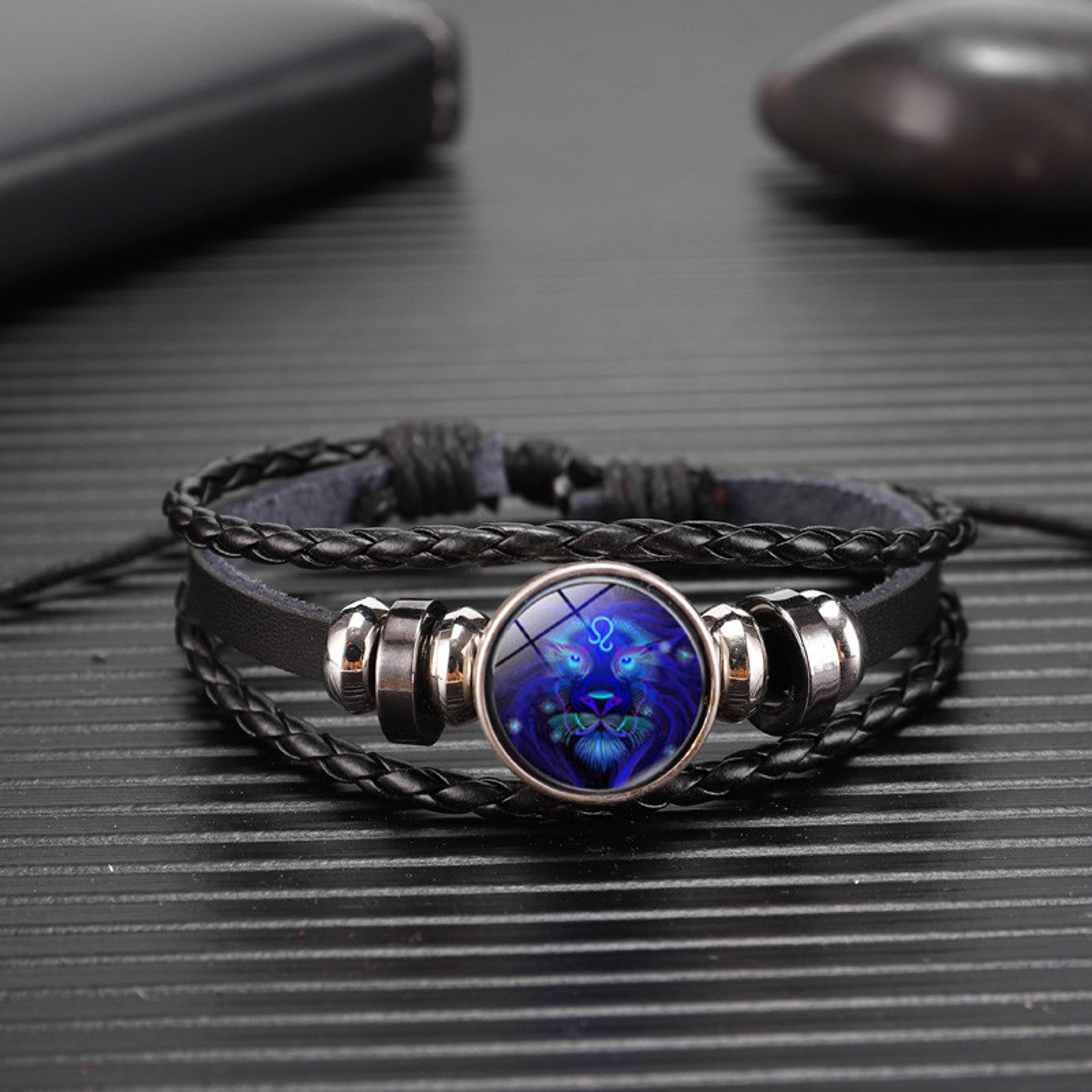 Zodiac Sign Glow Leather Bracelet For Astrology Style And Meaningful Gifting 14