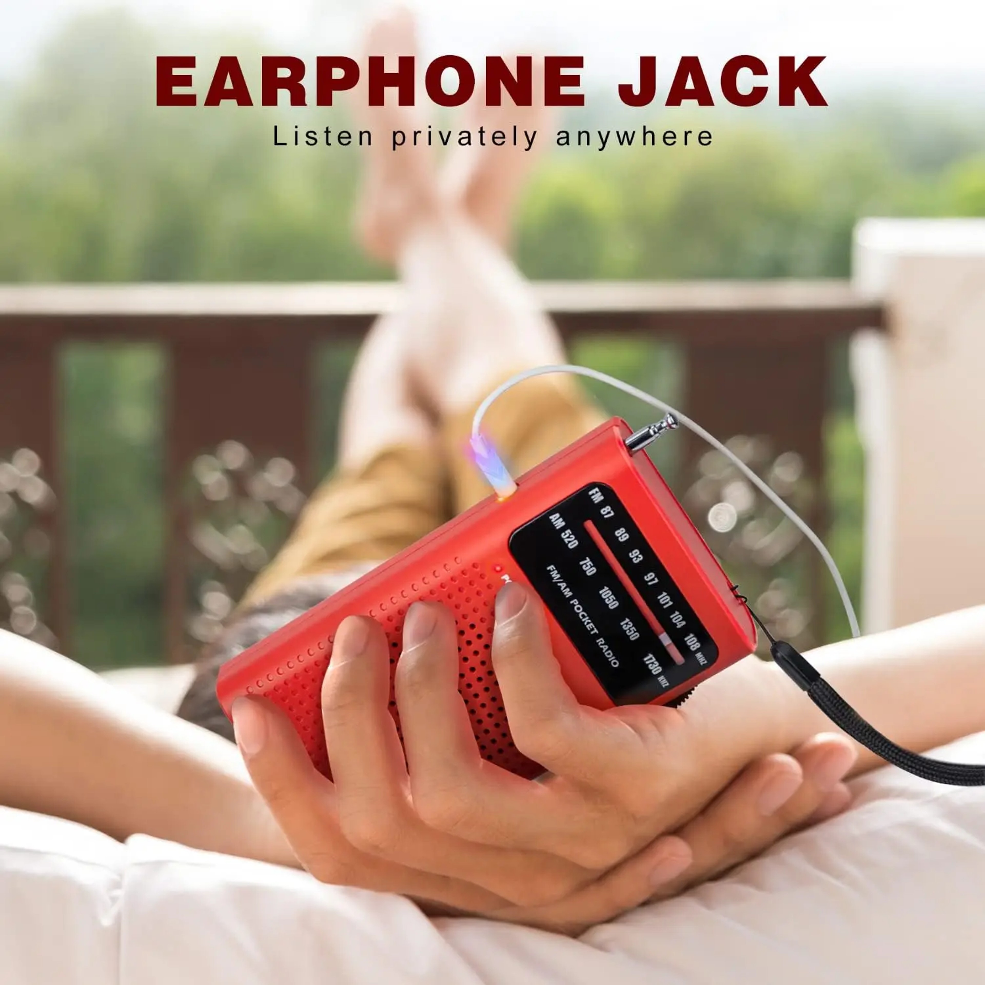 Mini Analog AM FM Pocket Radio  Portable AA Battery Powered Radio For Travel And Emergency Prepared 3