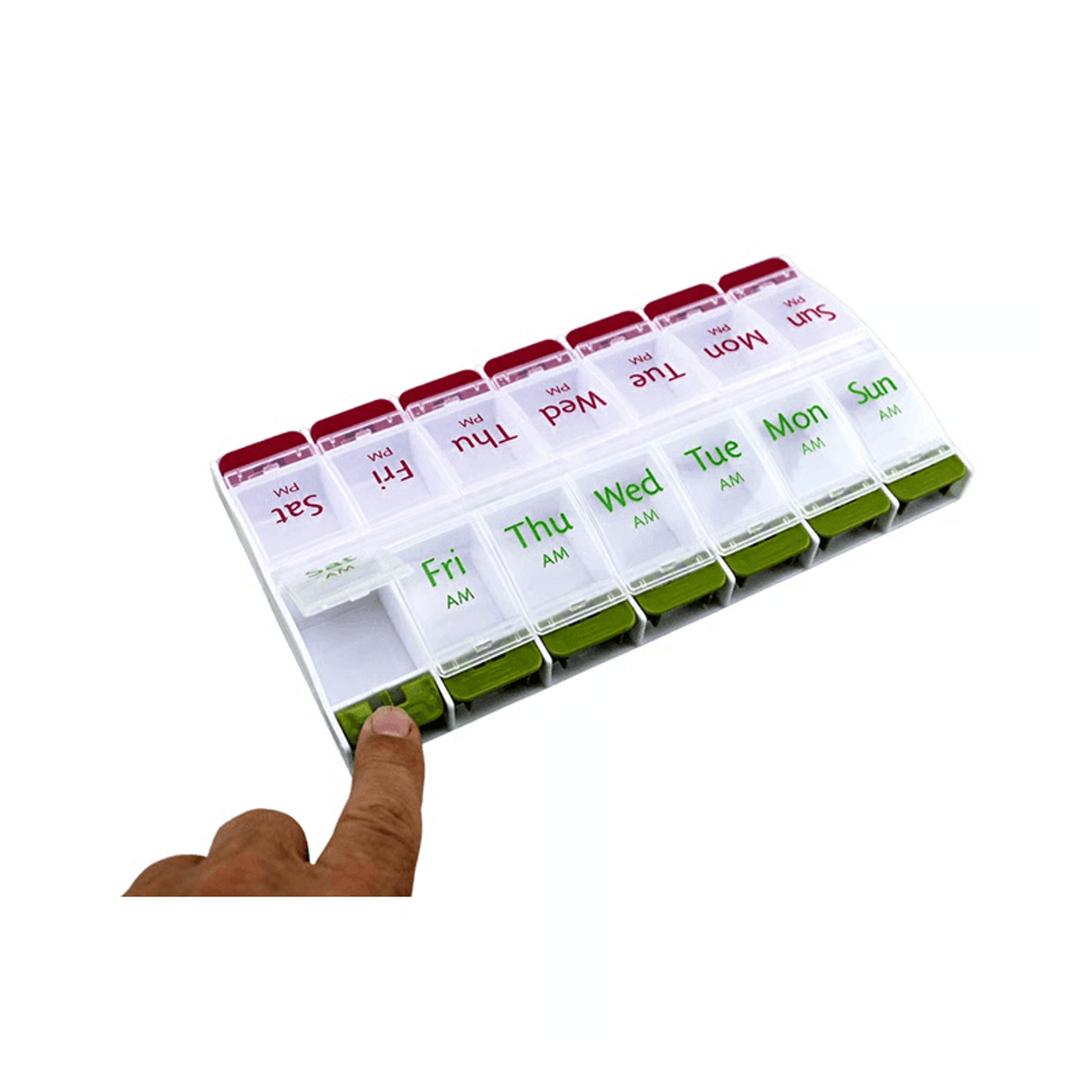 Extra Large Pill Organizer Weekly Box 2 Times A Day Storage Case For Medication Vitamins Supplement 2