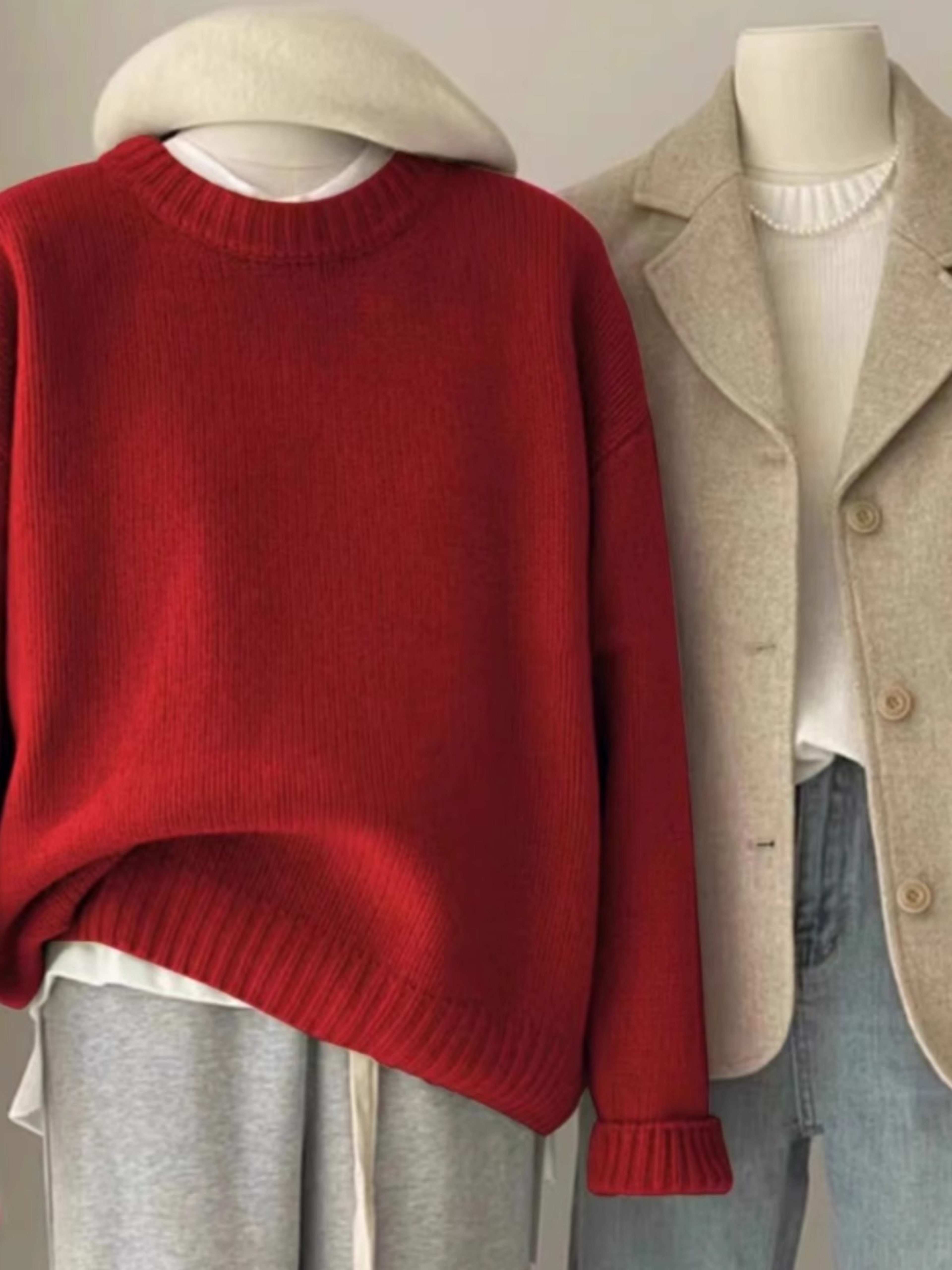 Women's 100% Cashmere Crewneck Sweater Soft Lightweight Luxury Knit – view 4
