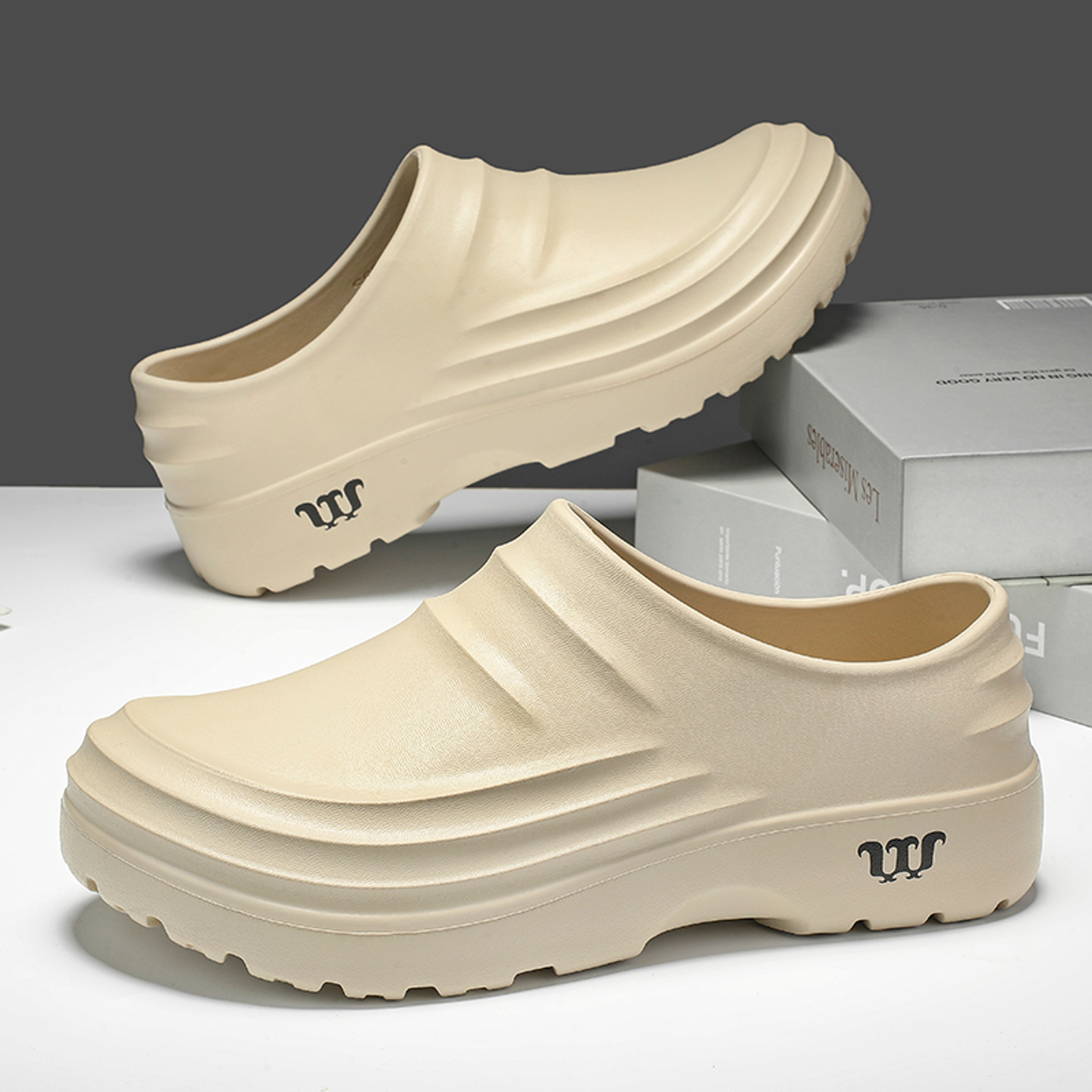 Non Slip Chef Shoes Oil Proof Slip On Kitchen Work Shoes – view 4