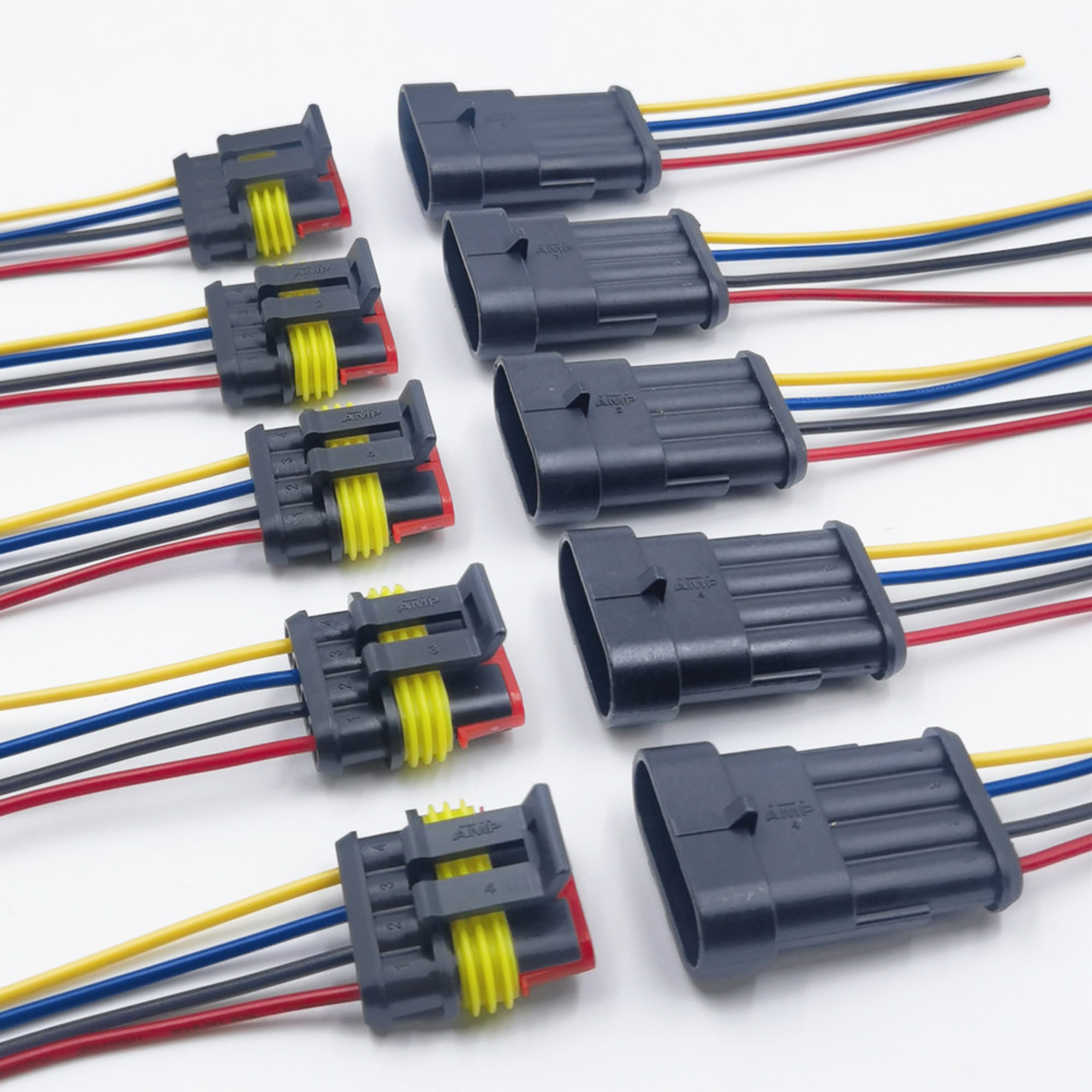 Waterproof Electrical Connector Set with Quick Connect Wire Terminals for Cars Boats and RVs – view 7