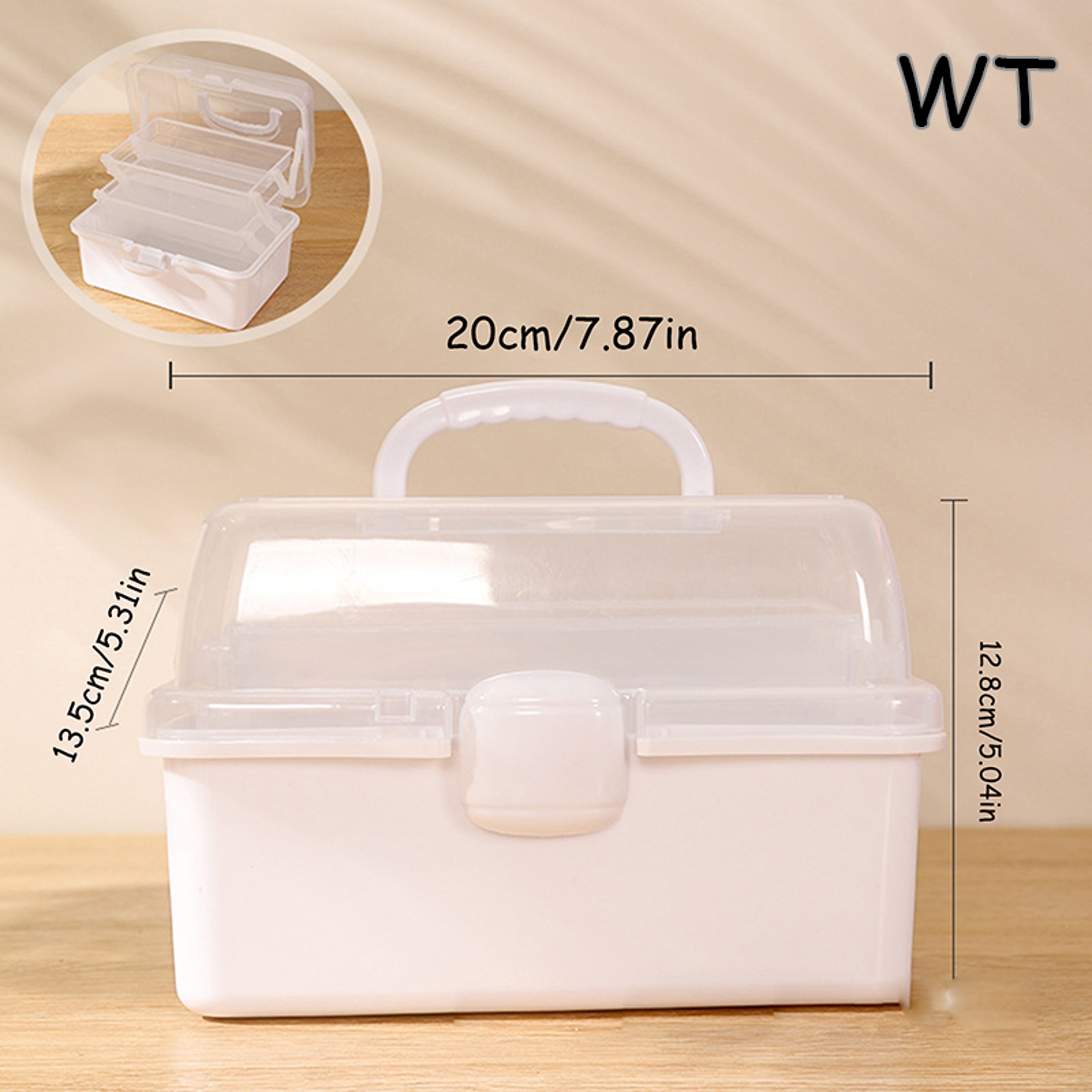 Children's Hair Accessories Organizer with Handles, Foldable Storage Box, Portable Medicine Cabinet, Cute Jewelry Case – view 8