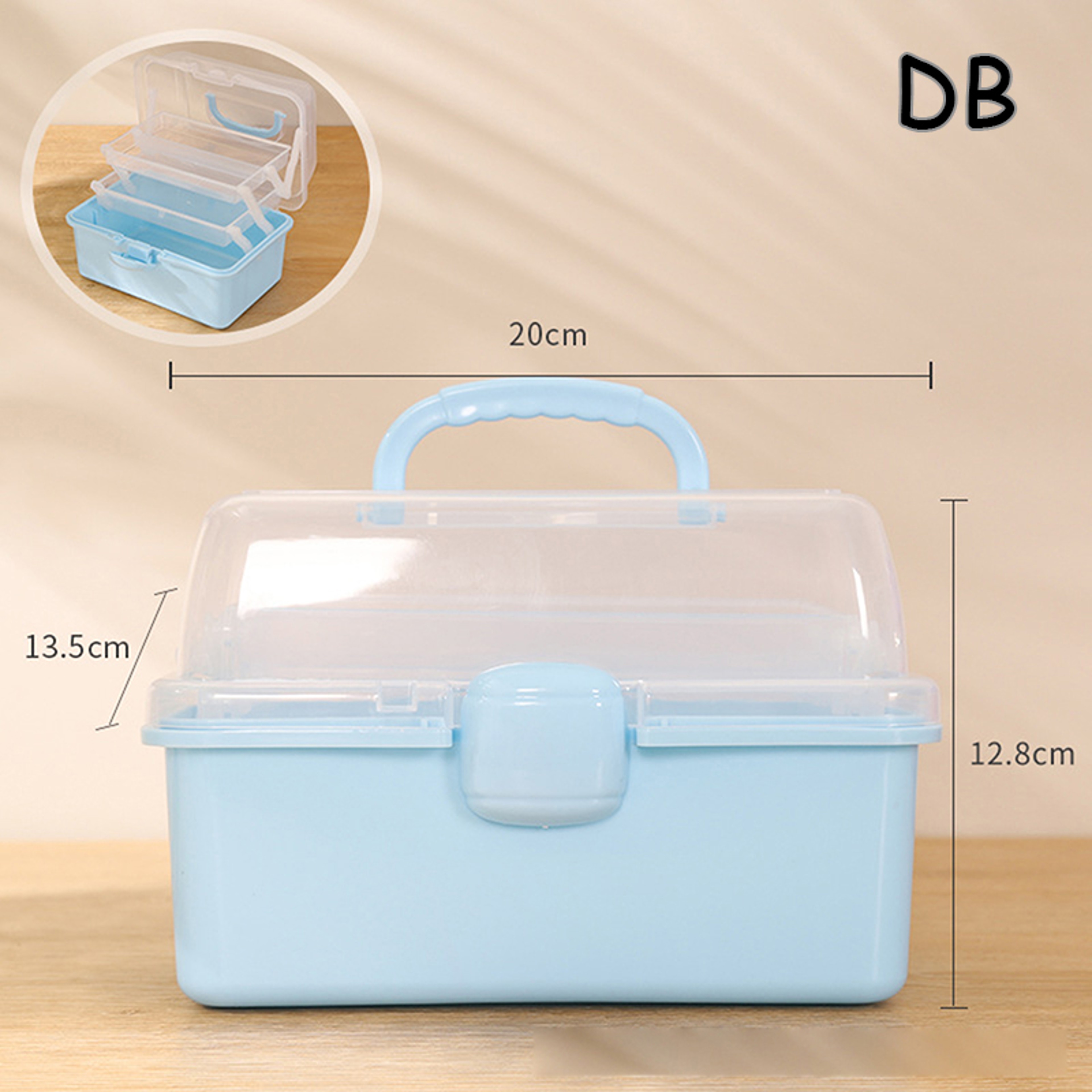 Children's Hair Accessories Organizer with Handles, Foldable Storage Box, Portable Medicine Cabinet, Cute Jewelry Case – view 10