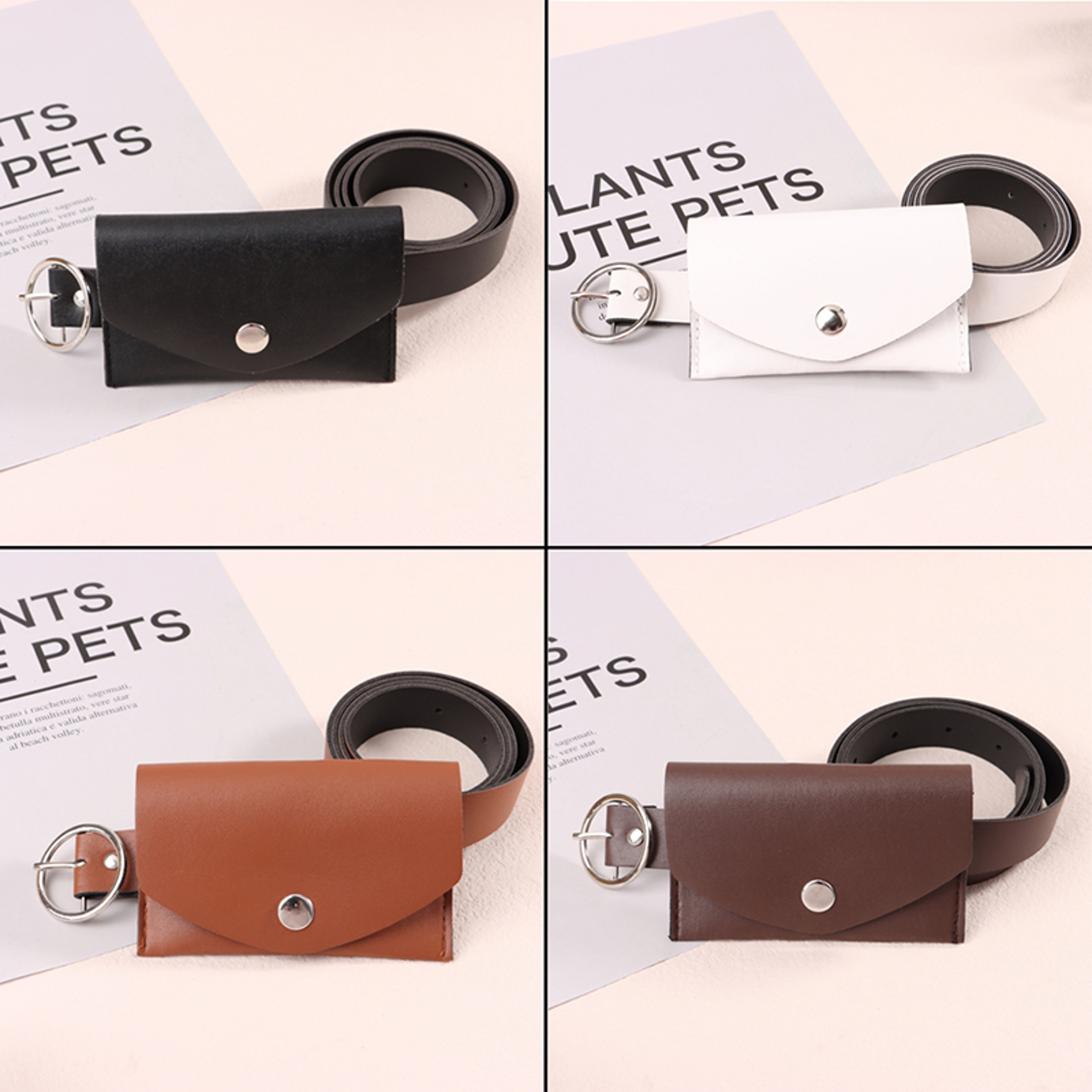 Ladies Decorative Belt, Waist Pack Adjustable, Metal Buckle Wallet Pouch, Stylish Waist Belt for Salesperson,Daily Use – view 2
