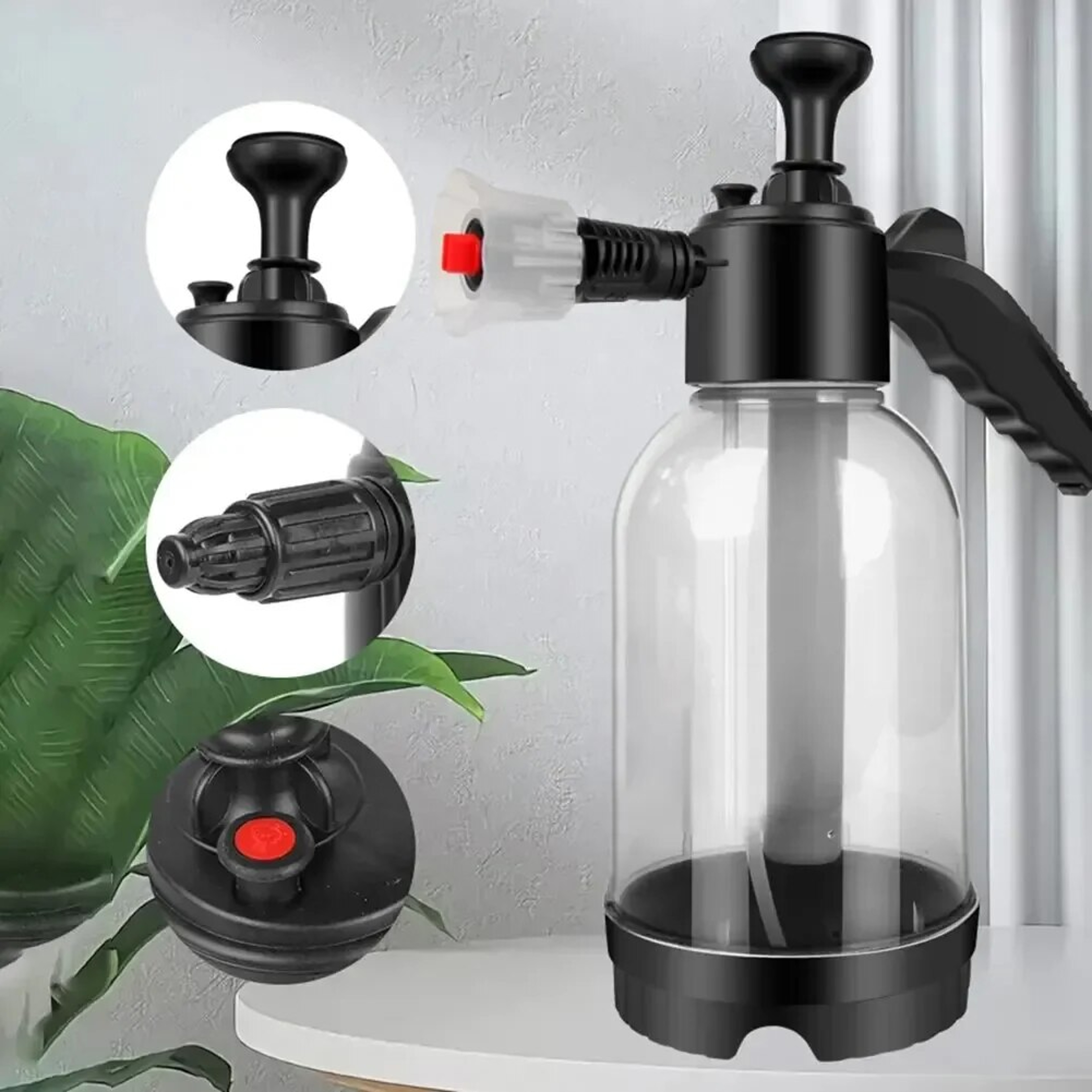 Hand-held Foam Sprayer, Car Wash, Air Pressure Watering Can, Plastic Disinfection, Car Cleaning Tools, Water Bottle – view 4