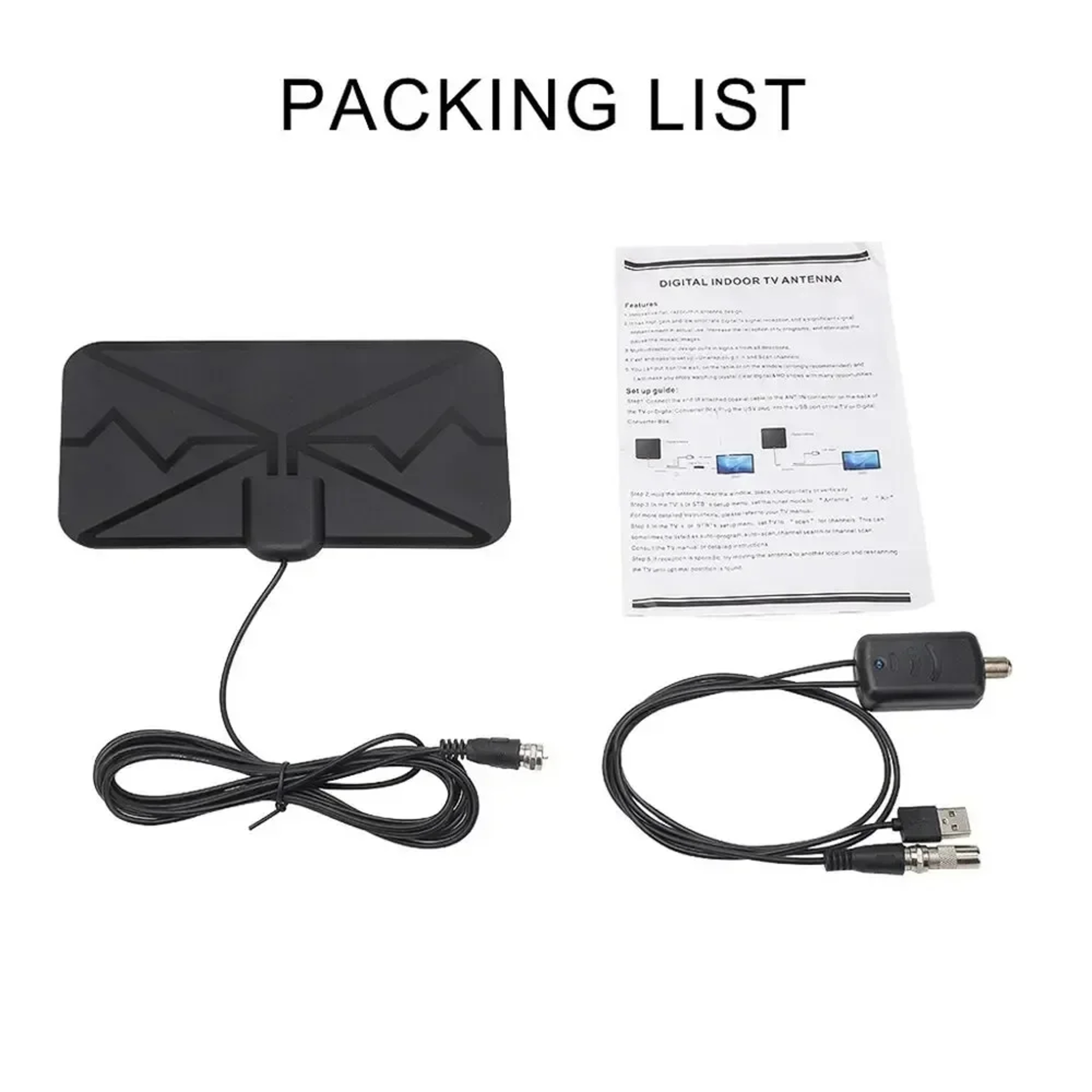 Indoor Digital Amplified TV Antennas Upgraded Newest HDTV Clear Signal TV Antenna 2