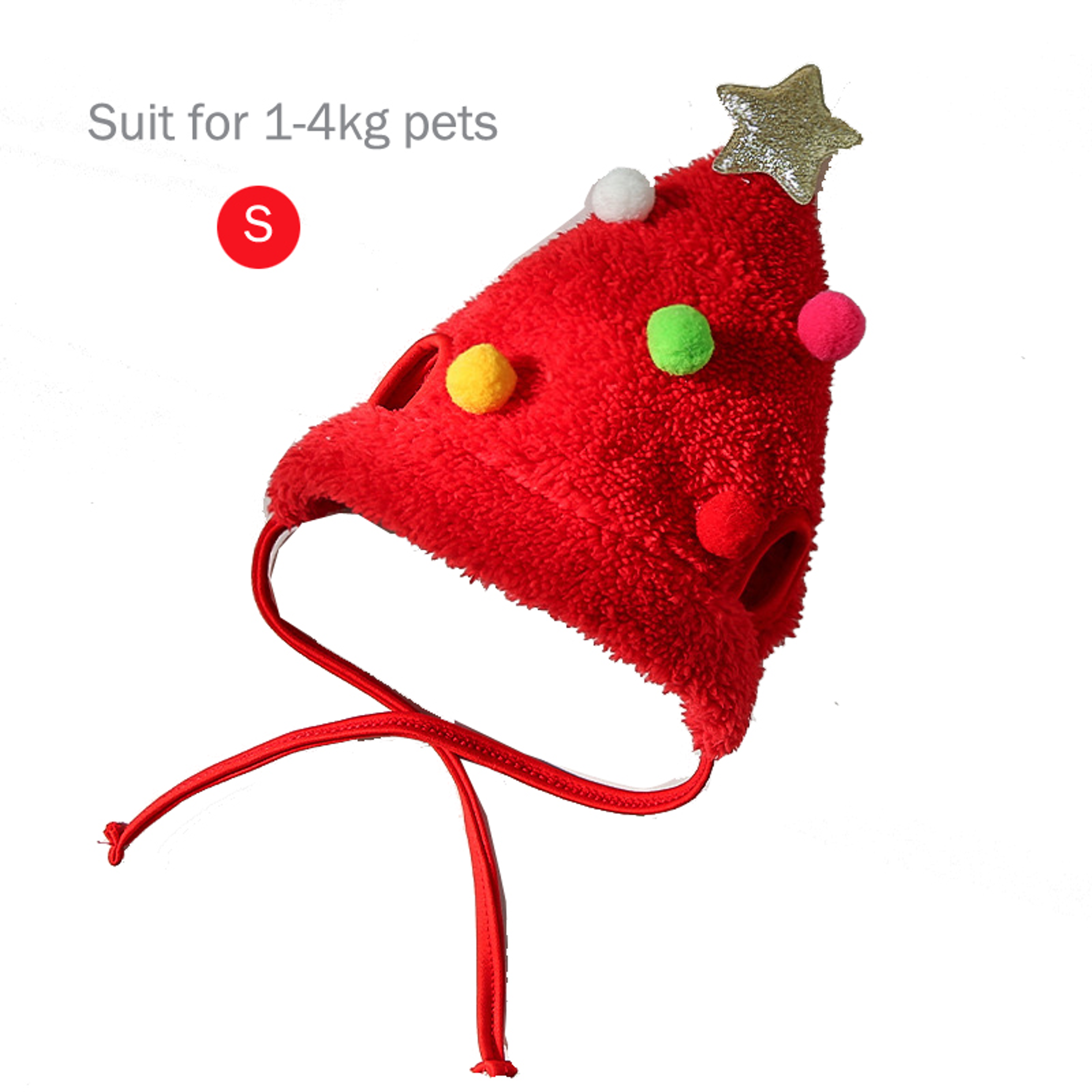 Pets Santa Bibs Funny Dog Christmas Hat Cute Cats Bandana Puppy Cap New Year Party Cosplay Costume  5