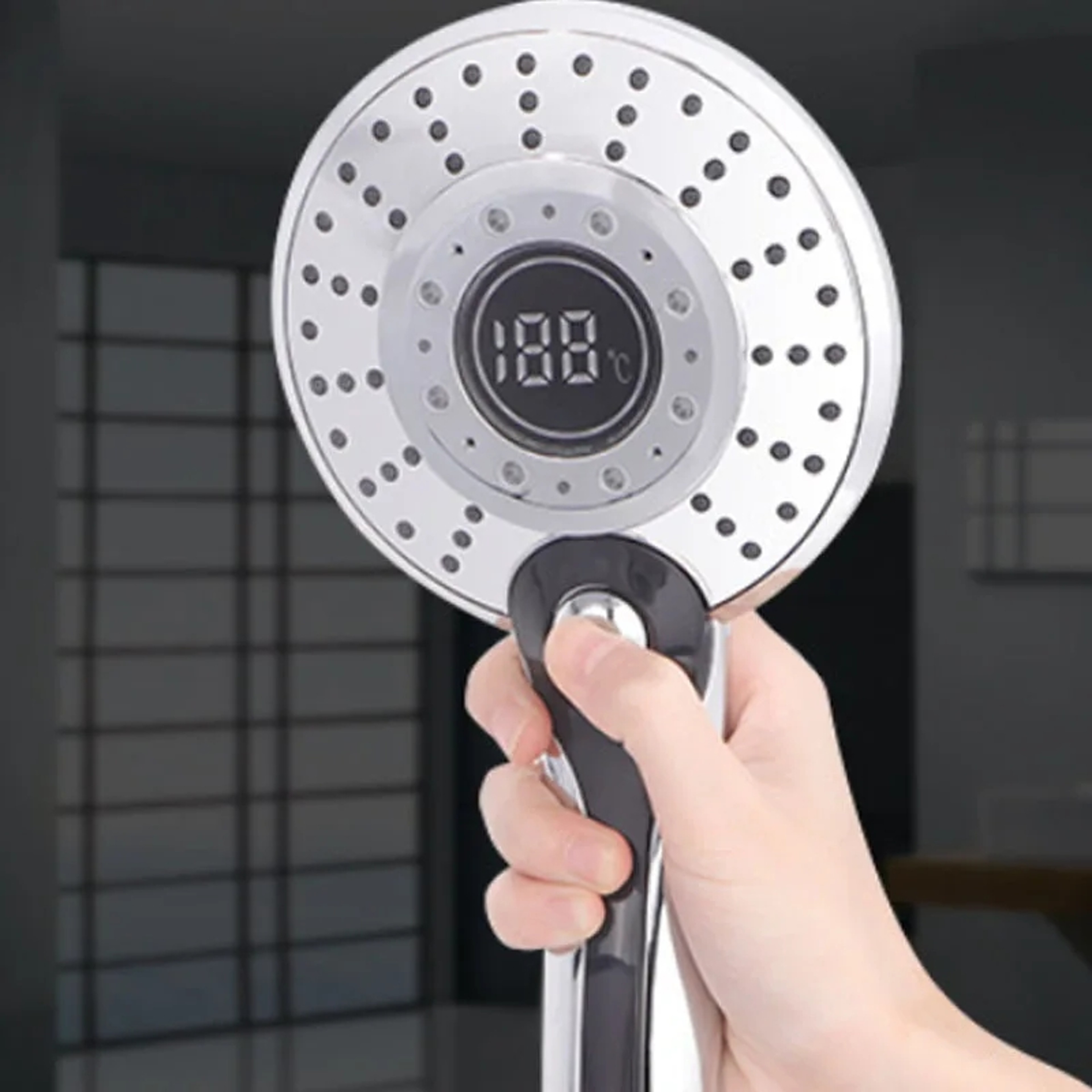 Temperature Control Shower, LED Shower Head Digital, 3 Spraying Mode, Water Saving Shower Filter, Bathroom Accessories – view 3