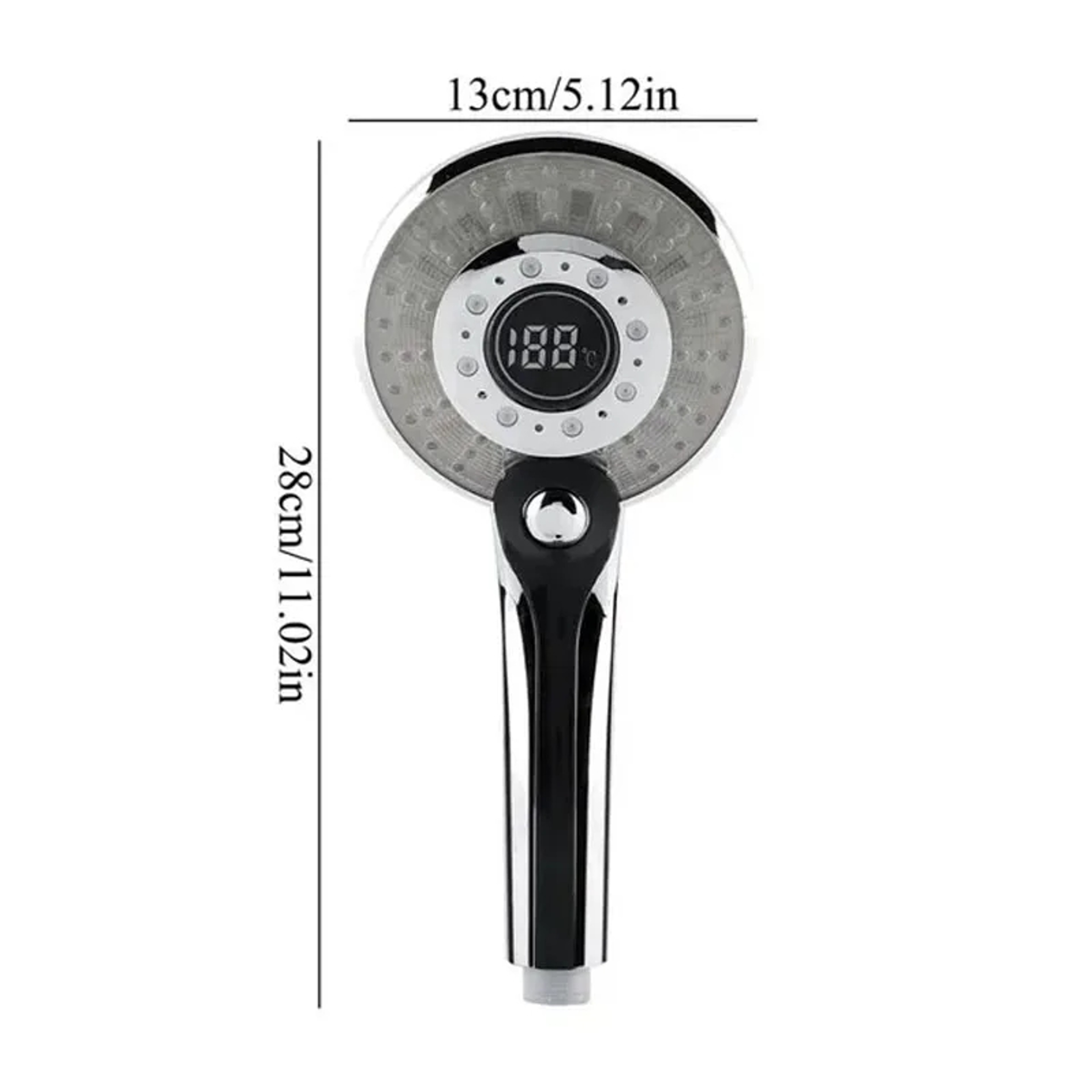 Temperature Control Shower, LED Shower Head Digital, 3 Spraying Mode, Water Saving Shower Filter, Bathroom Accessories – view 5