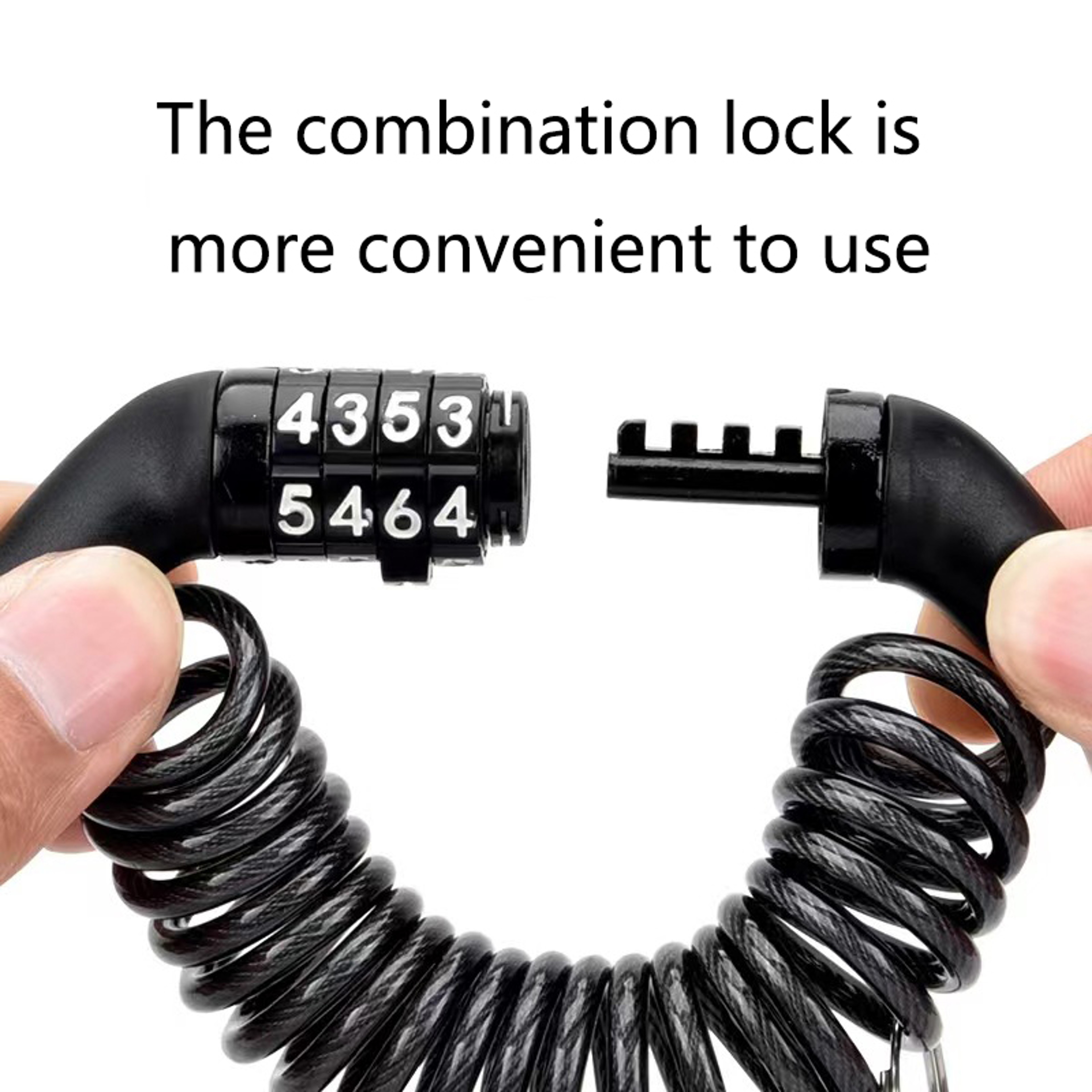 Helmet Password Wire Lock Universal Motorcycle Electric Cars Security Portable Antitheft Bicycle Lo 0