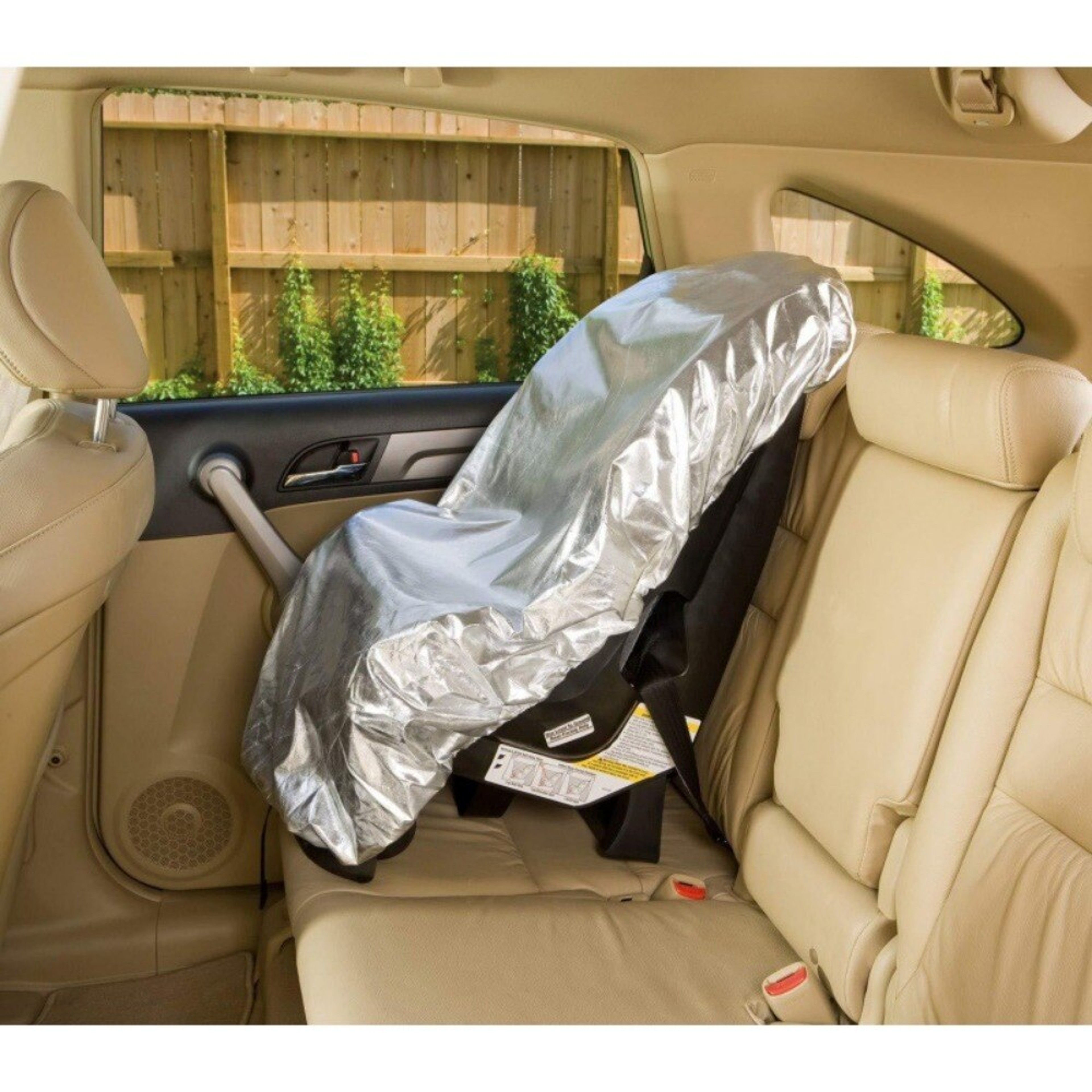 Baby Kid Car Safety Seat Cover, Universal Children's Sunshade Dust Cover Sunscreen Blocking, Ultraviolet Heat Insulation – view 5