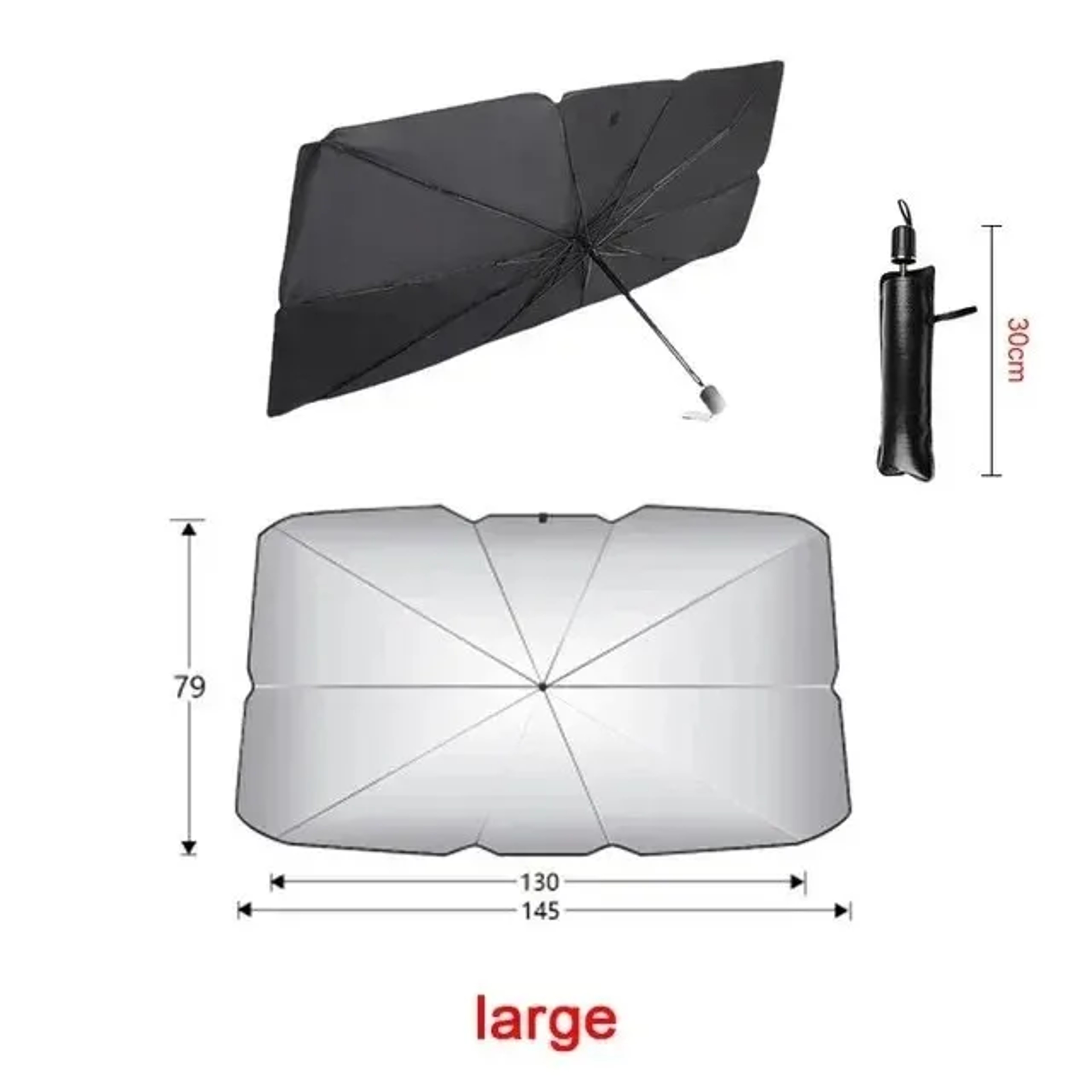 Sunshade Suitable for Car Interior, Front Windshield, Side Windows, Car Sunshade Product – view 7