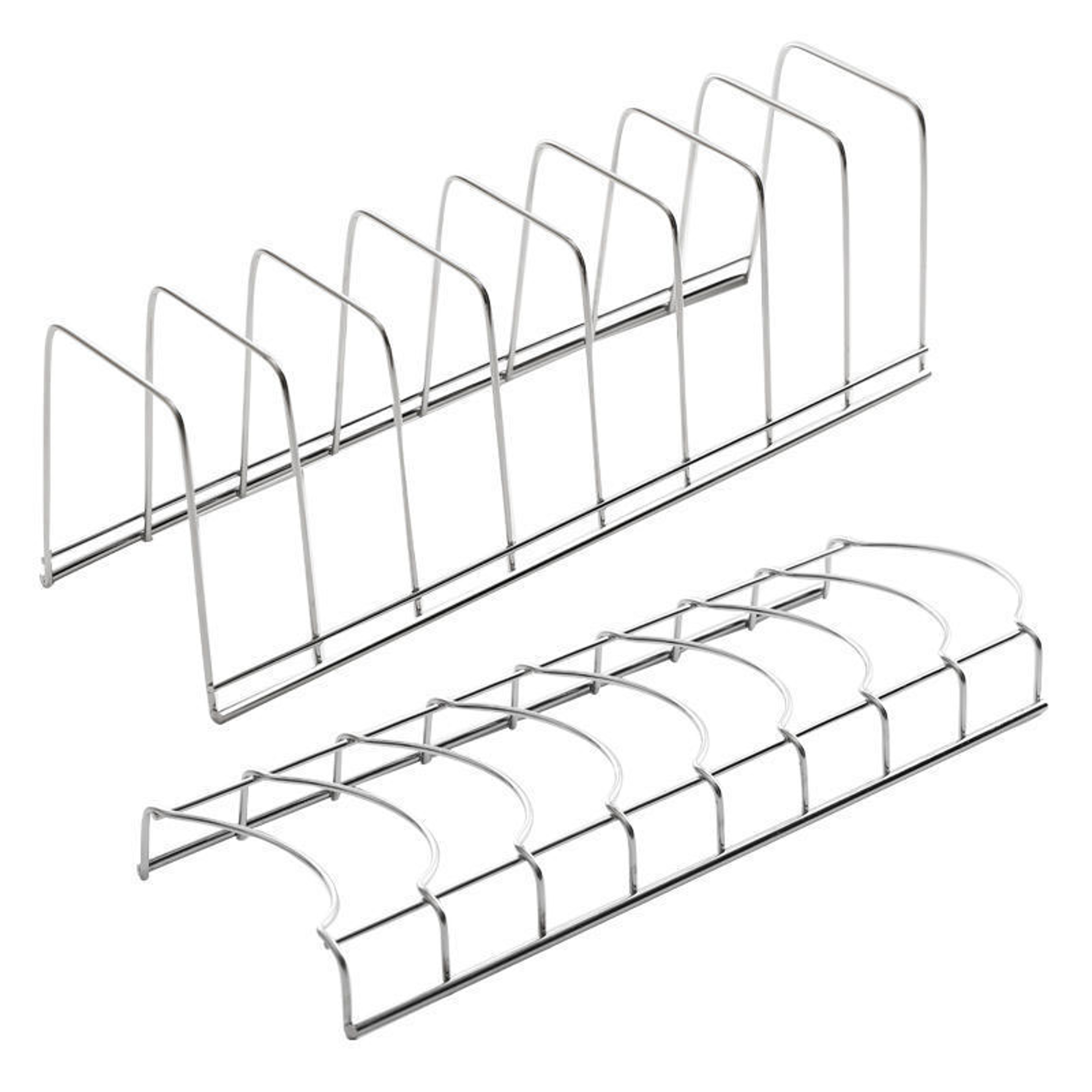 Stainless Steel Dish Holder, Kitchen Bowl Dish Organizer, Household Dish Rack, Pot Lid Rack, Home Dishes Accessories – view 9