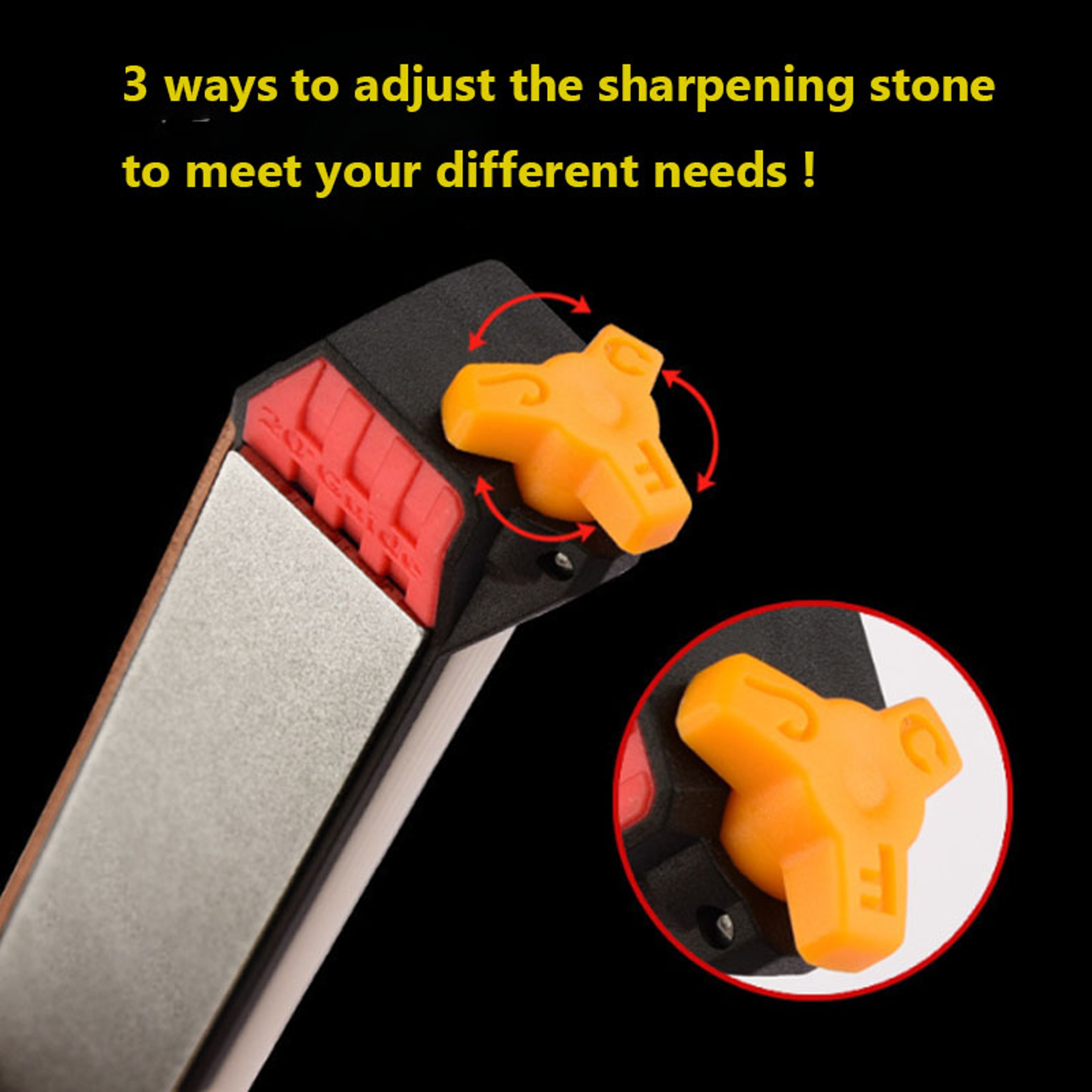 Diamond Whetstone Knife Sharpener, Multi-functional Ceramic Hone, Kitchen Knife Sharpening Stone, Kitchen Accessories – view 5
