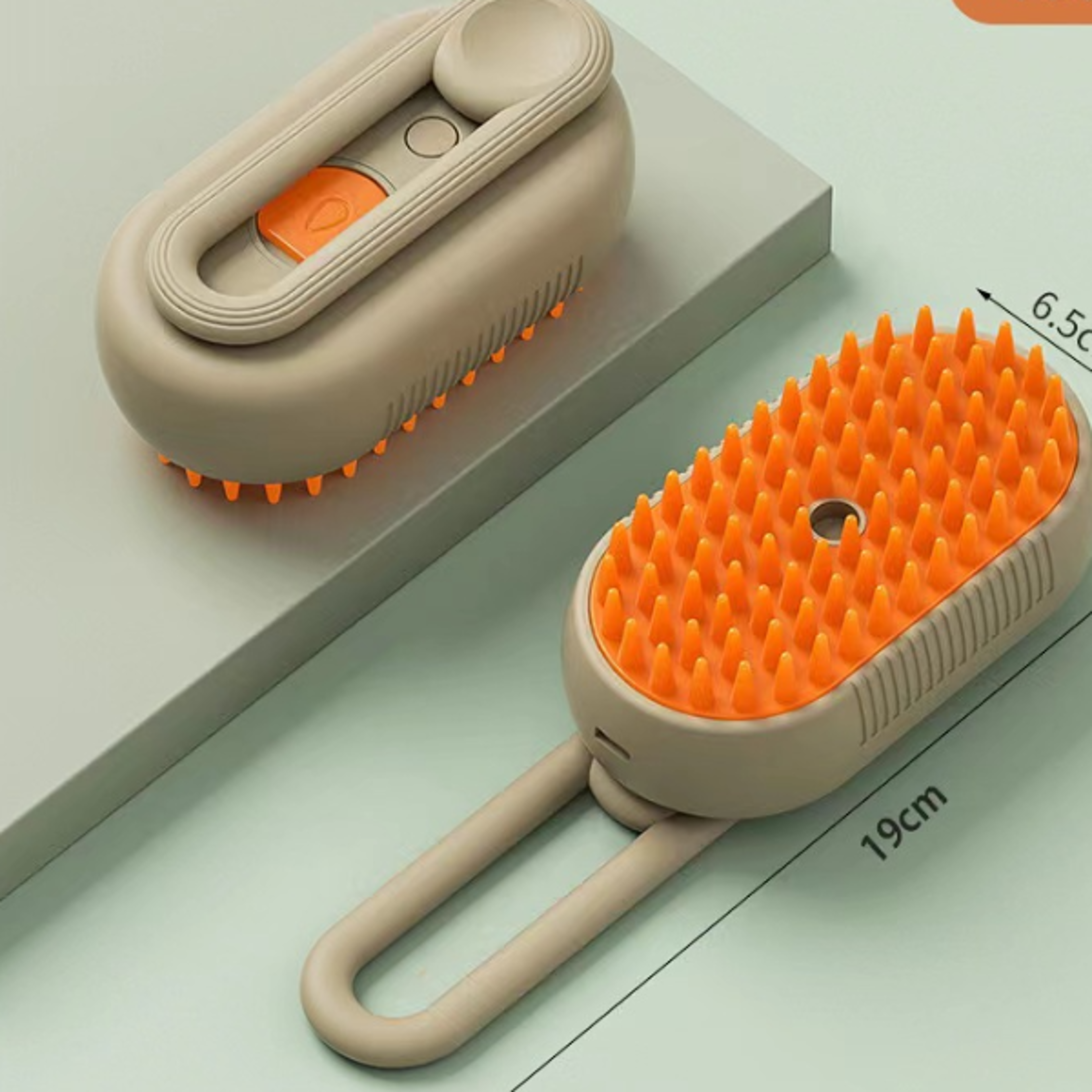 3 in 1 Electric Steam Brush for Cat Dog Pet Grooming Massage Comb Steamy Sprayer for Shedding and