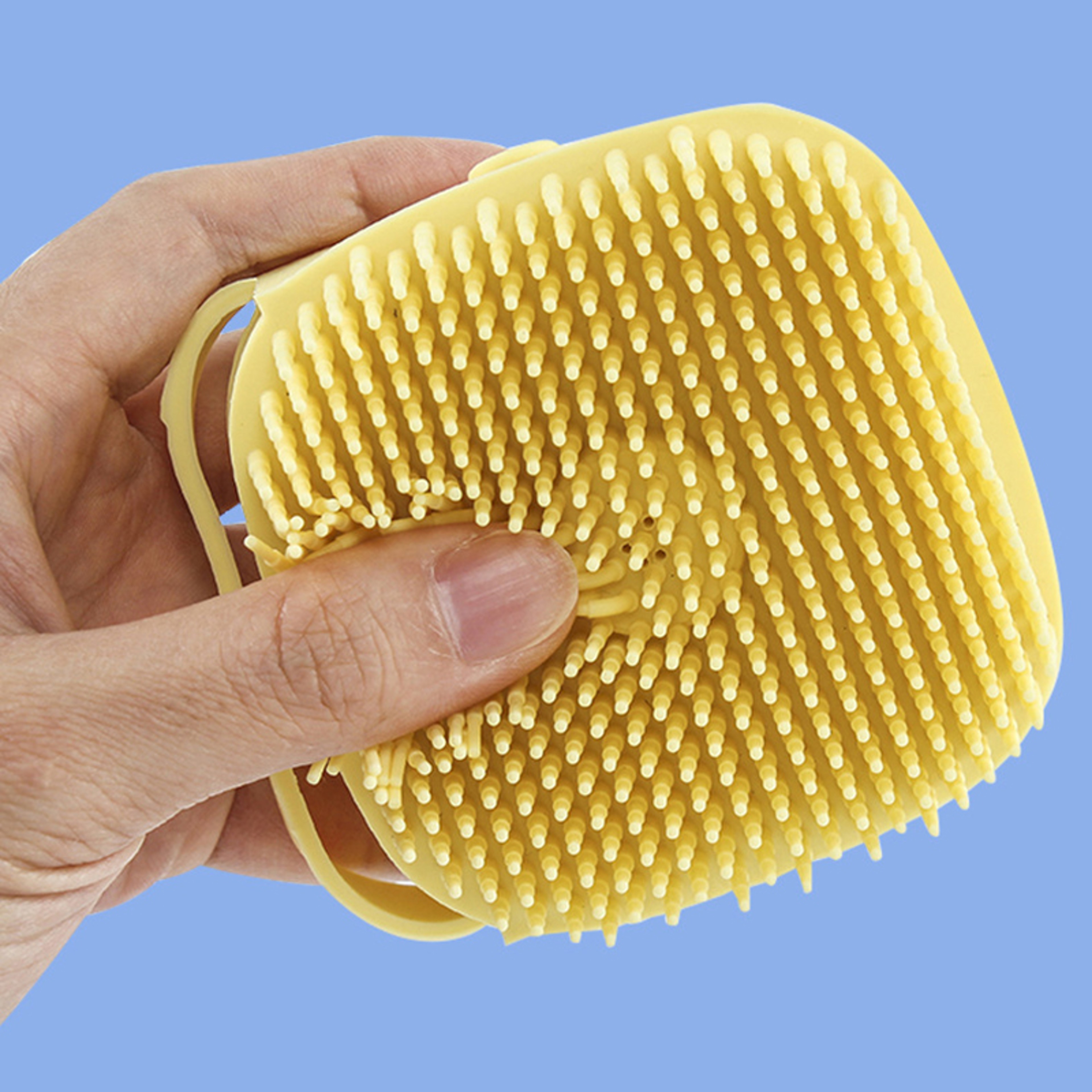 Soft Silicone Pet Bath Brush, Bathroom Puppy Dog Cat Massage Gloves, Safe Grooming Accessories for Pets – view 6