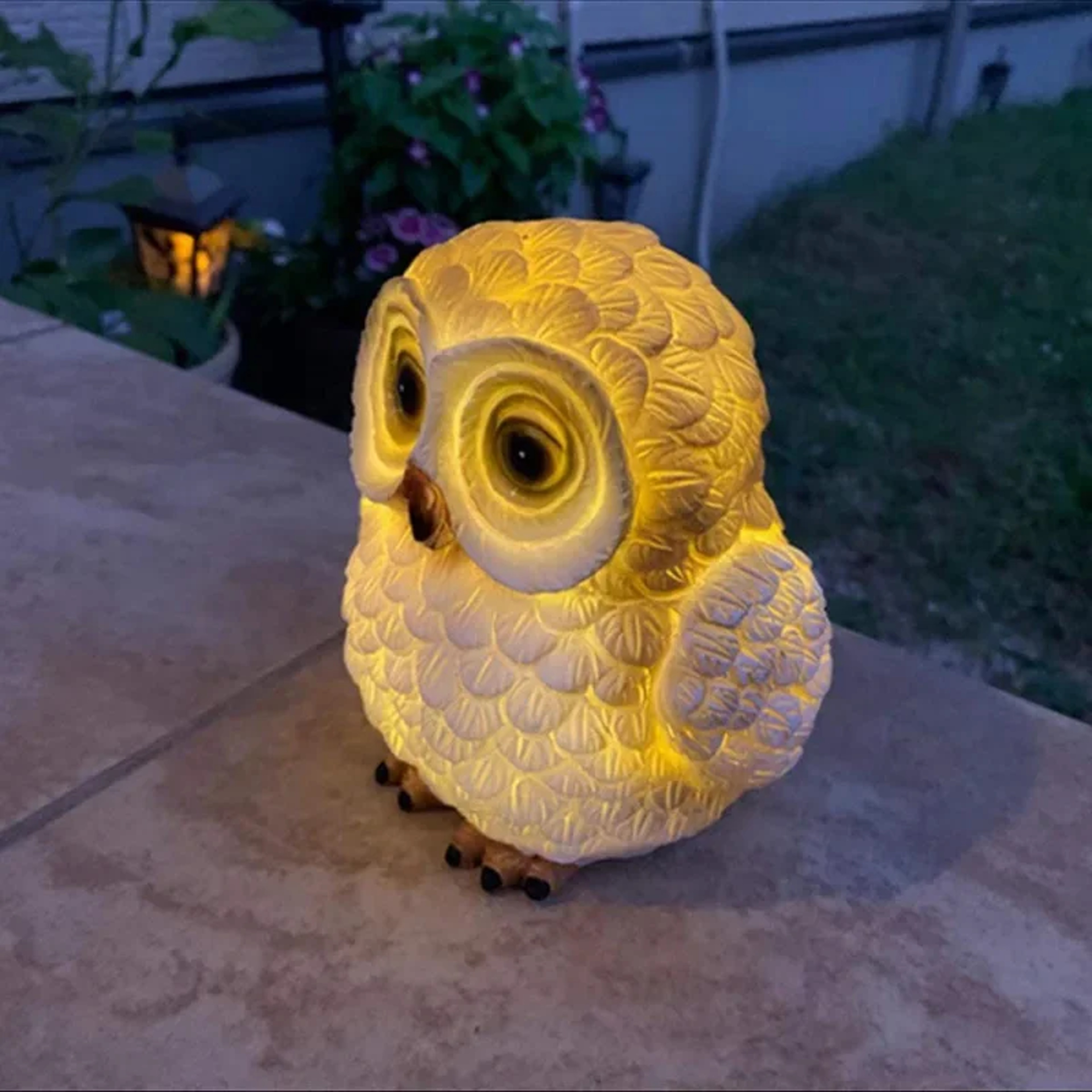LED Solar Powered Light Solar Garden Lamp Owl Night Lights Outdoor Waterproof Garden Lawn Courtyard 3
