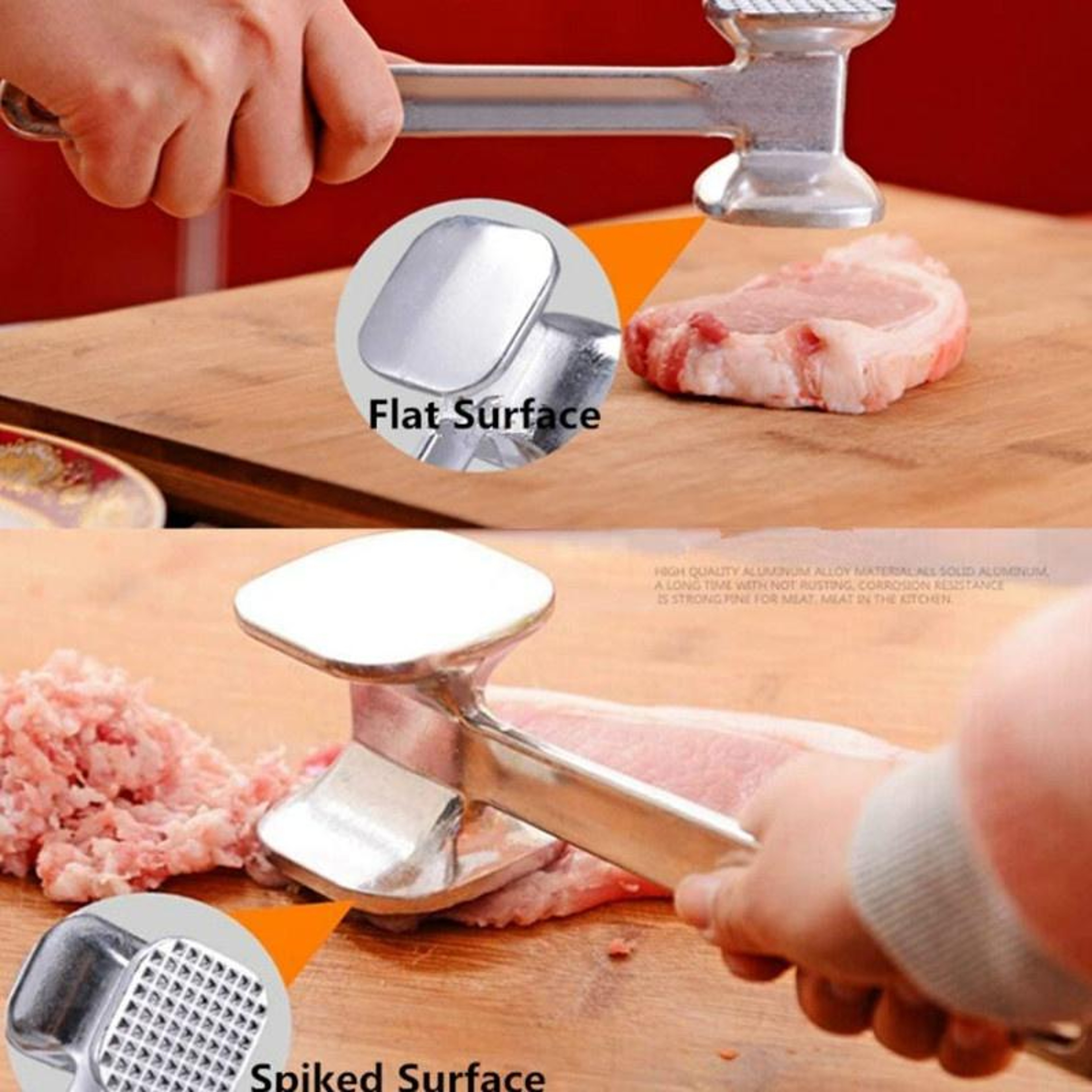 Mallet Tool For Pounding Beef Steak Zinc Alloy Meat Tenderizer Hammer Chicken Pork Meat Hammer Kitc 2