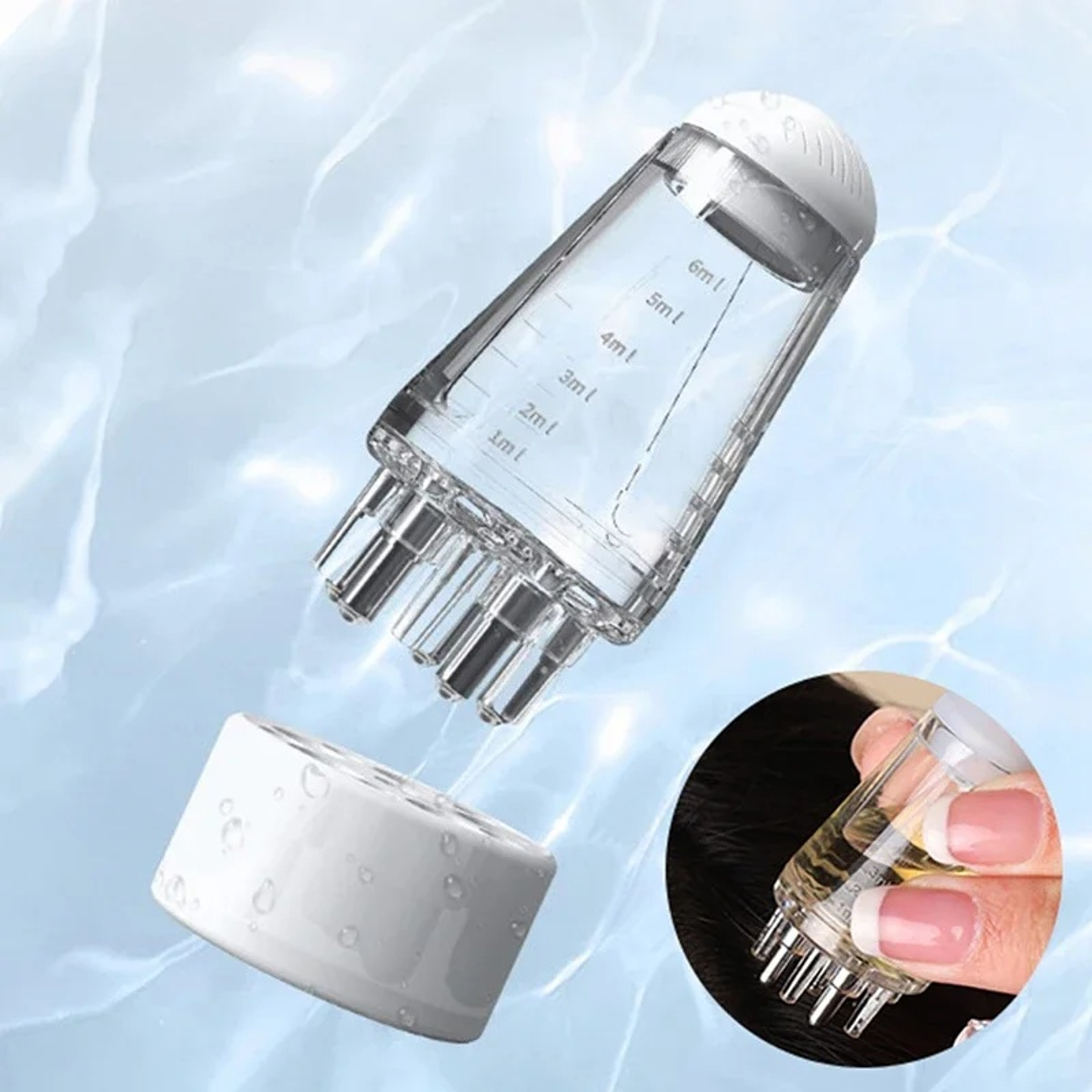 Roller Ball Brush Hair Growth Device, Scalp Applicator Mini Head Massager, Essential Oil Medicine Liquid Applicator – view 2