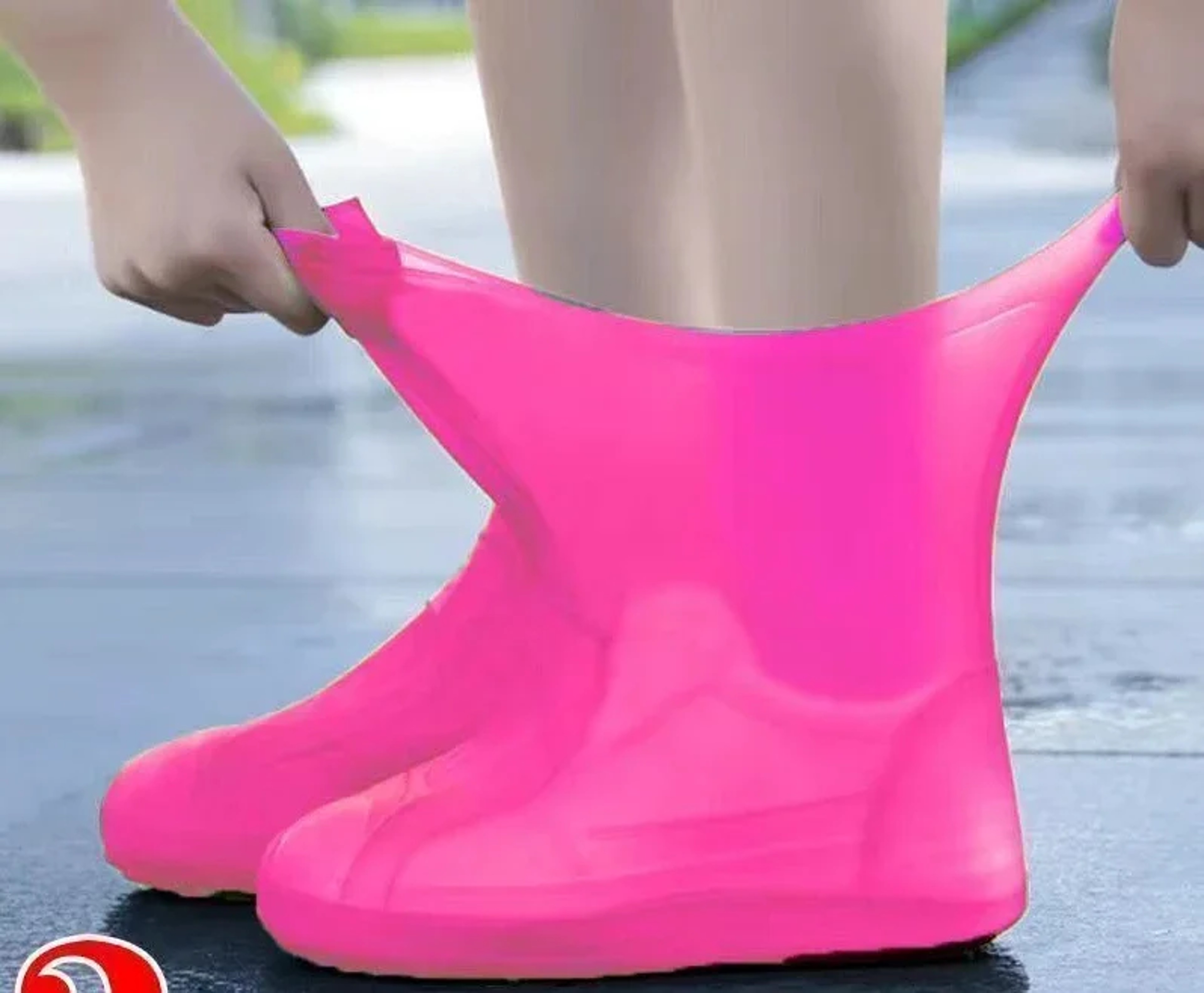 Overshoes Accessories For Outdoor Rainy Day 1 Pair Silicone WaterProof Shoe Covers Lipresistant Rub 3
