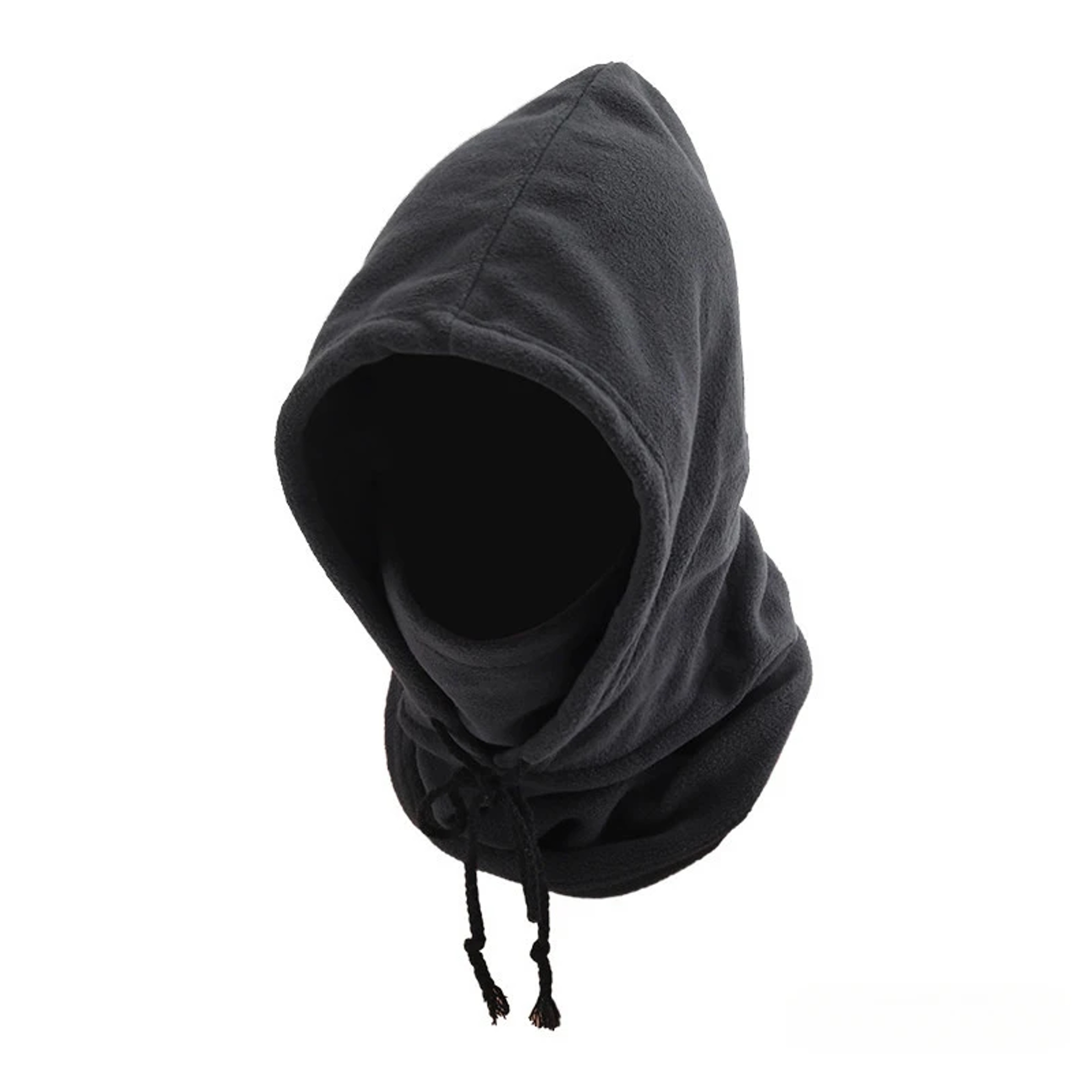 Windproof Mask with Drawstring, Unisex Winter Balaclava Knit Hood, Warm Knitted Cap for Motorcycle Riding, Cold Weather – view 9
