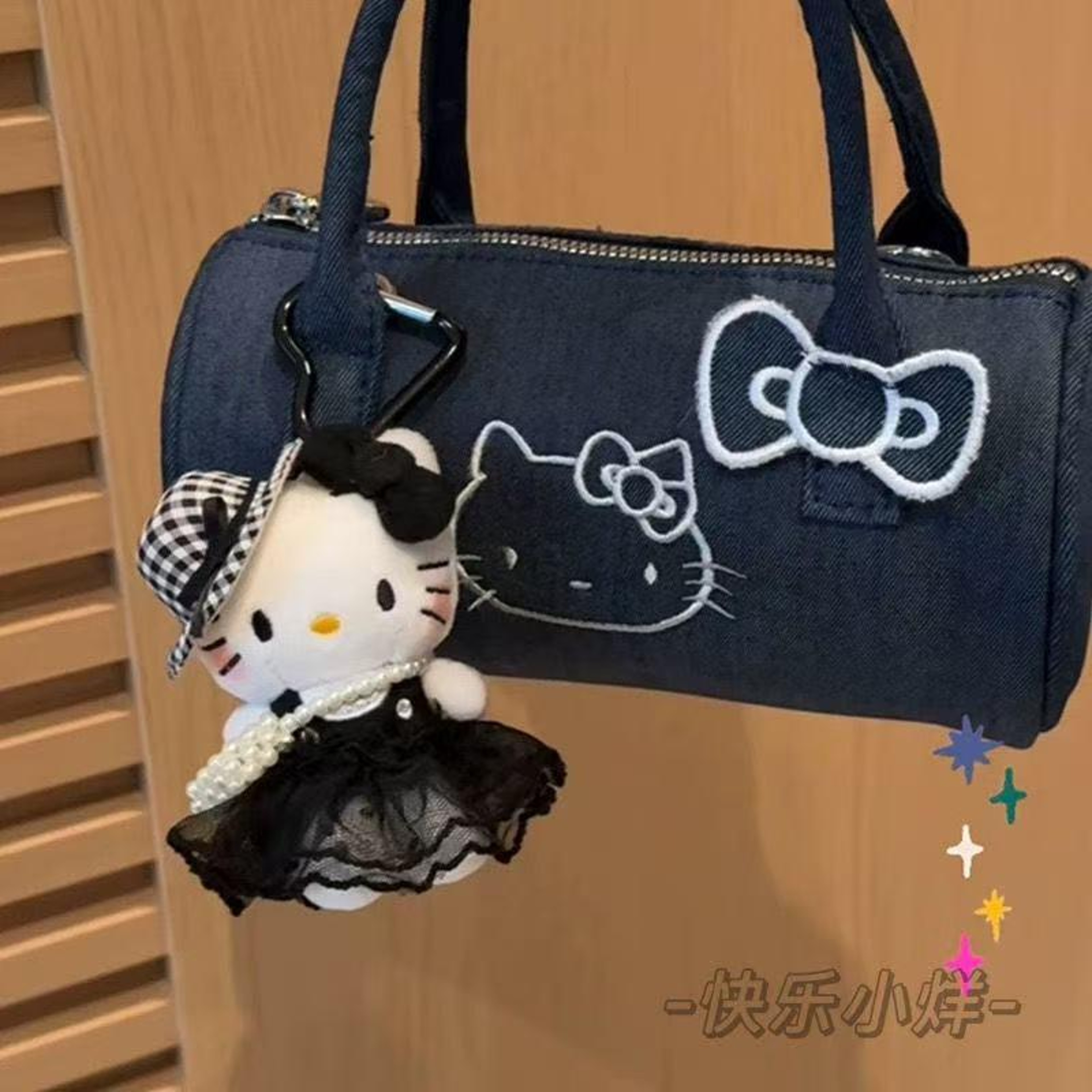 Hello Kitty Sanrio Kawaii Peripheral Pendant Doll Keychain Cute Fashion Sunglasses Backpack Accesso 4