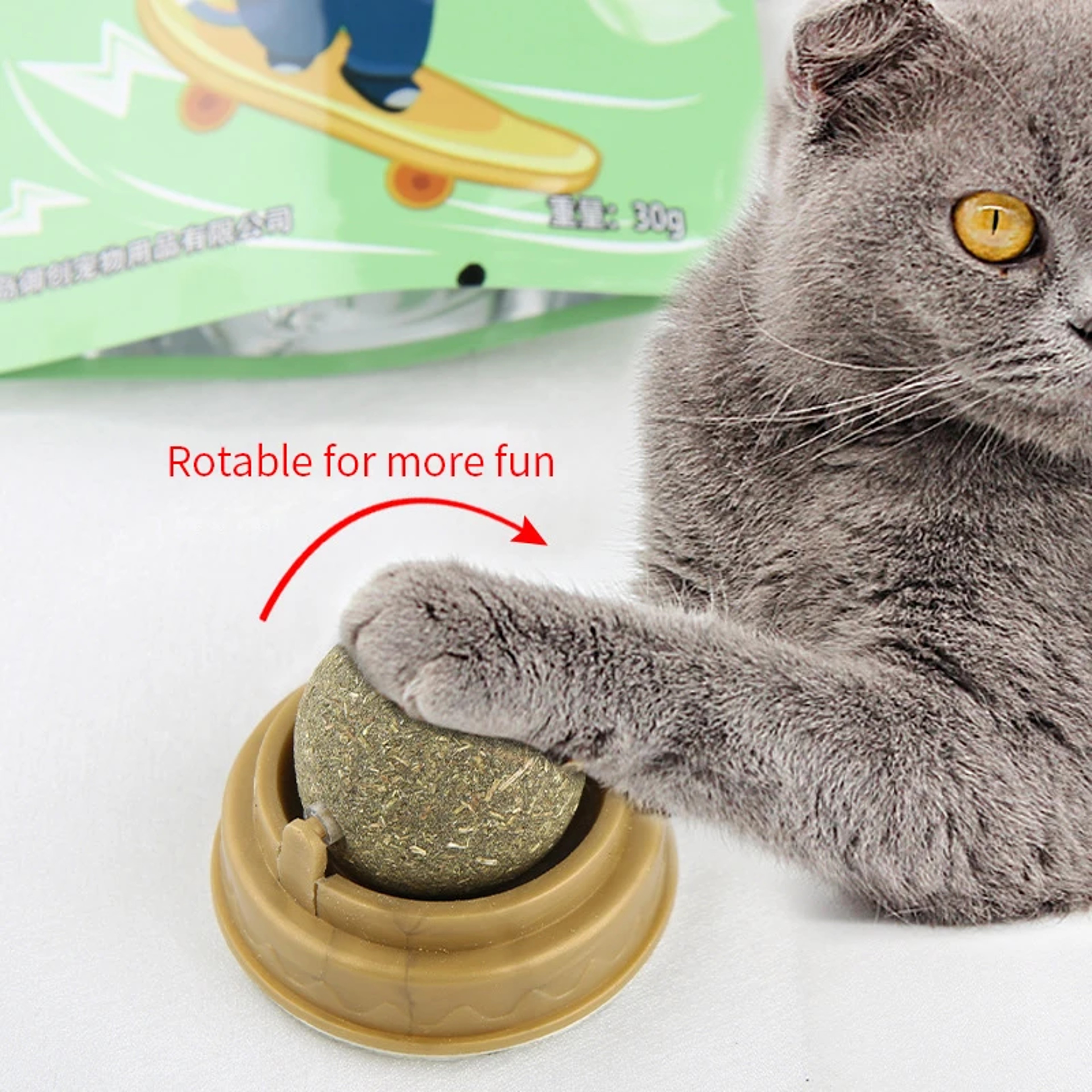 Cat Grass Snack, Removes Balls to Promote Digestion, Healthy Natural Toy for Cats – view 4