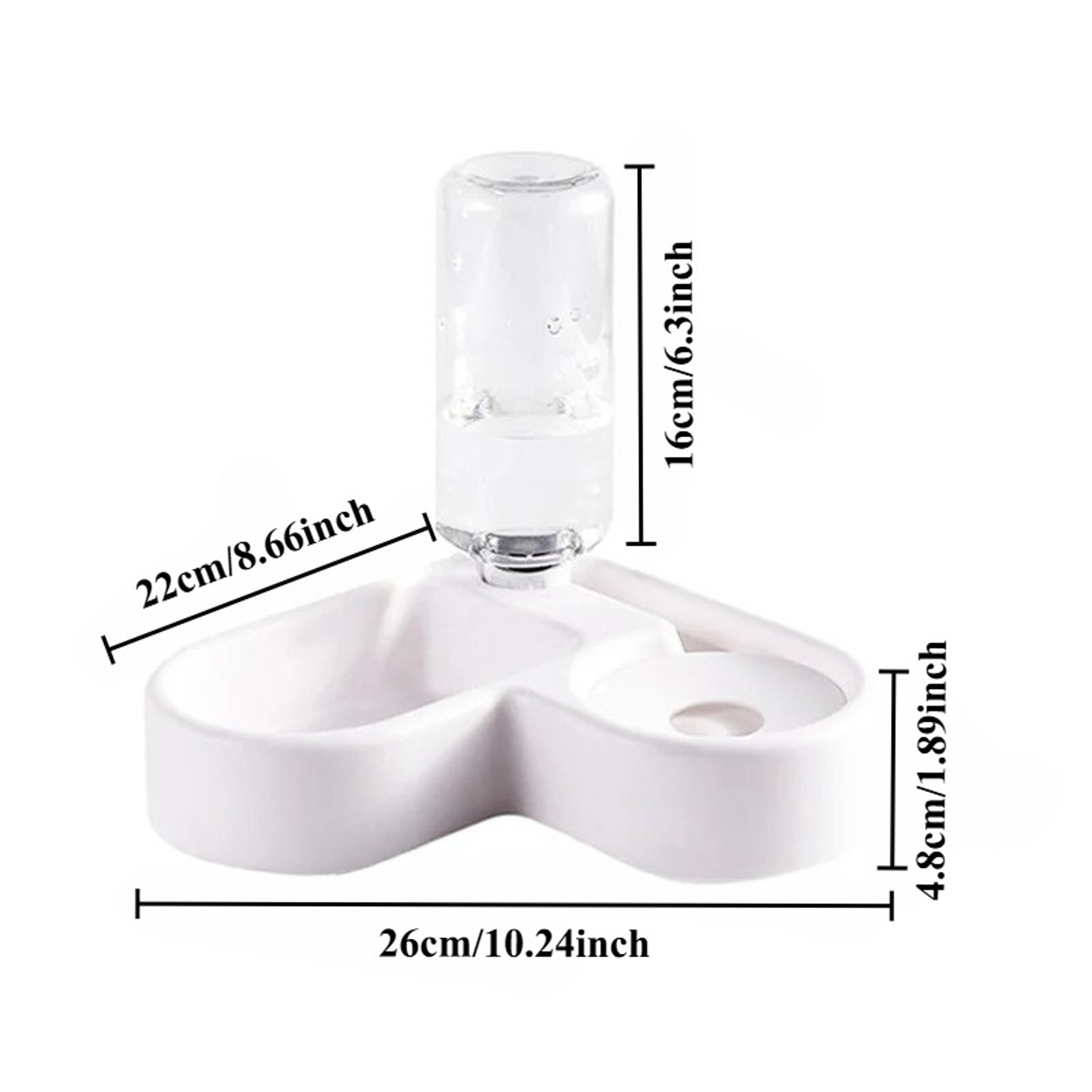 Automatic Water Dispenser Double Bowl, Dog Food Bowl Cat Food, Anti-Tip Design Pet Supplies – view 4
