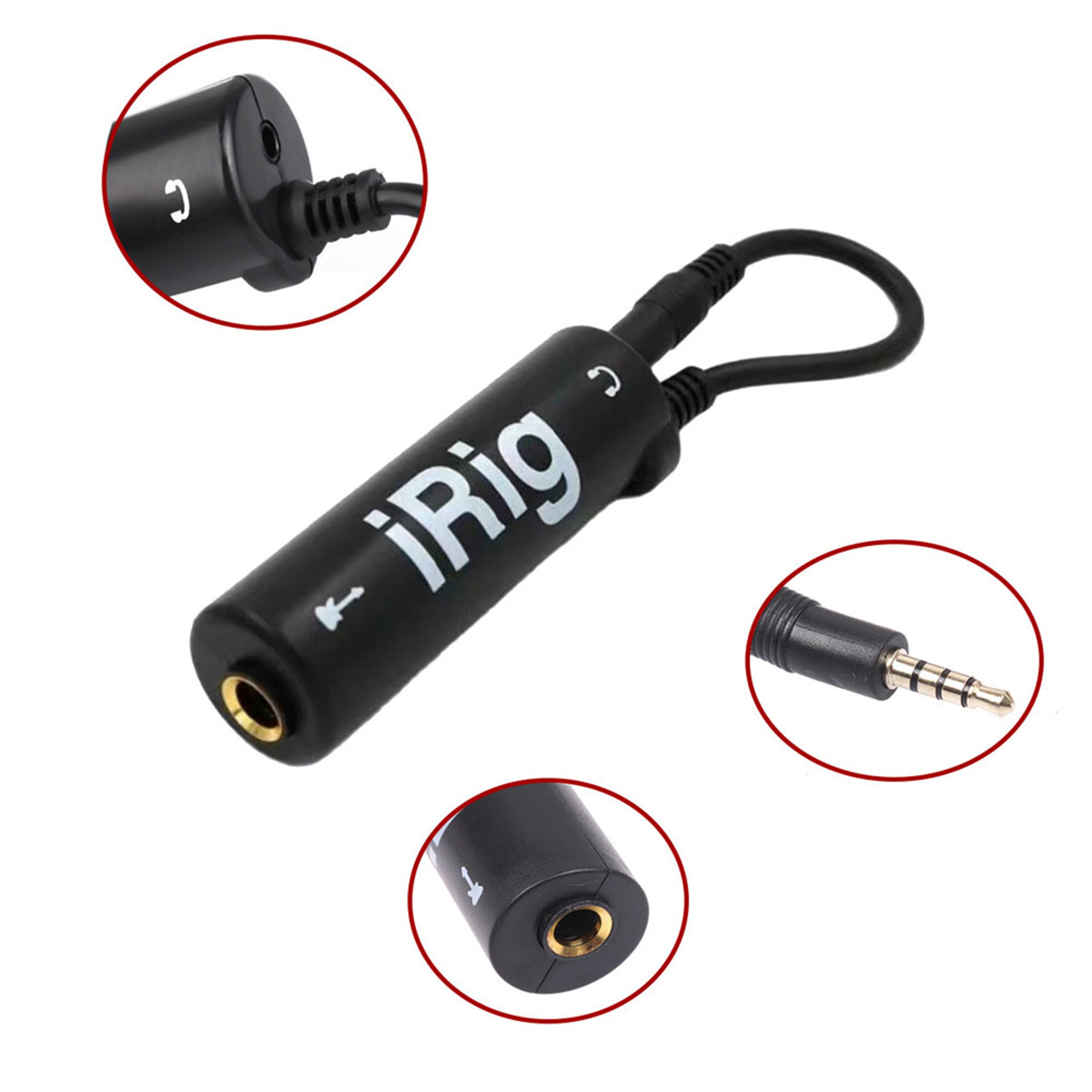 High fidelity Pro IRIG guitar interface converter, audio cable with low background noise, Durable frosted anti scratch – view 3