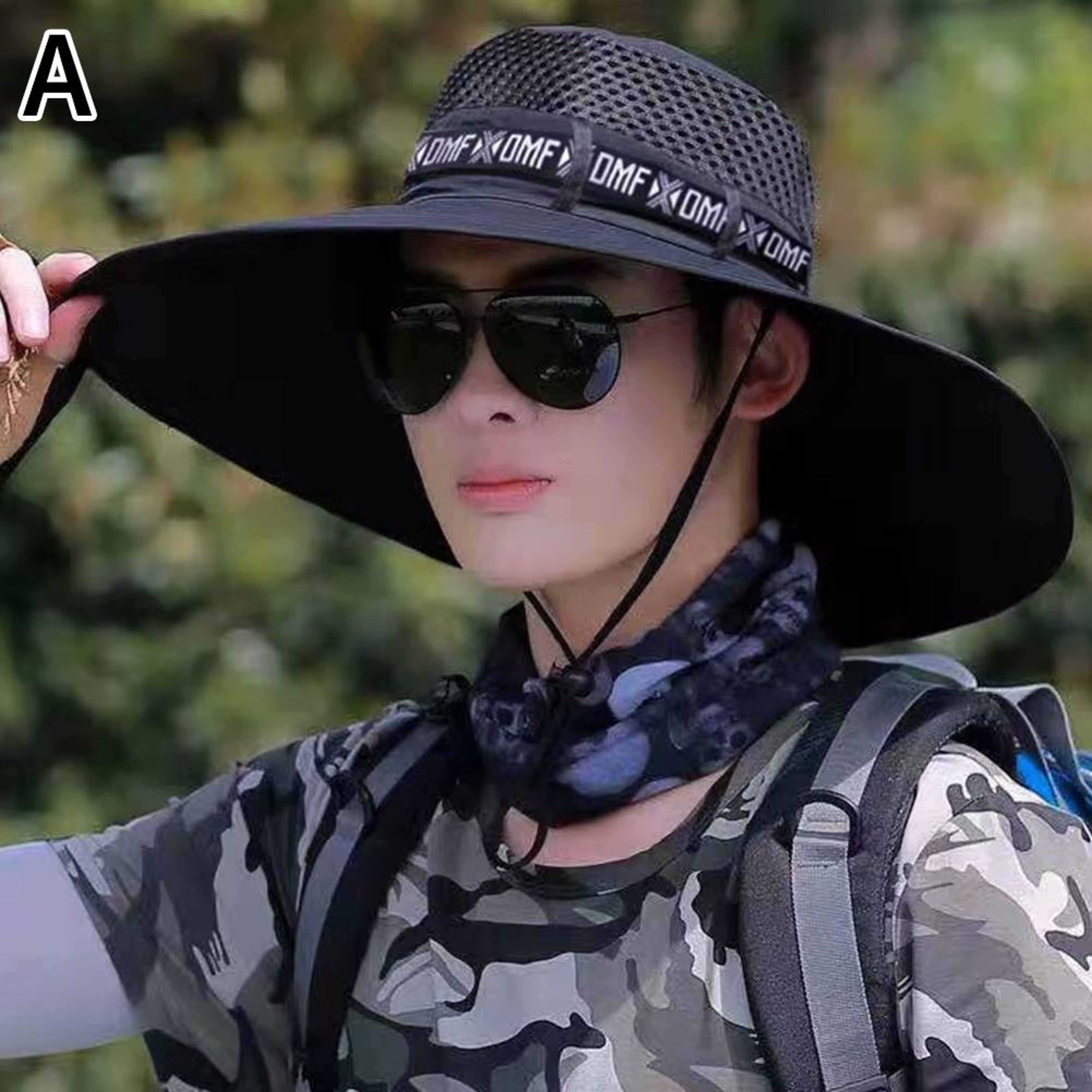 Maximum Protection Mesh Fisherman Hat Hiking, Breathable Fishing Caps Sun UV, Summer Large Sun Hat Men Women Outdoor – view 9